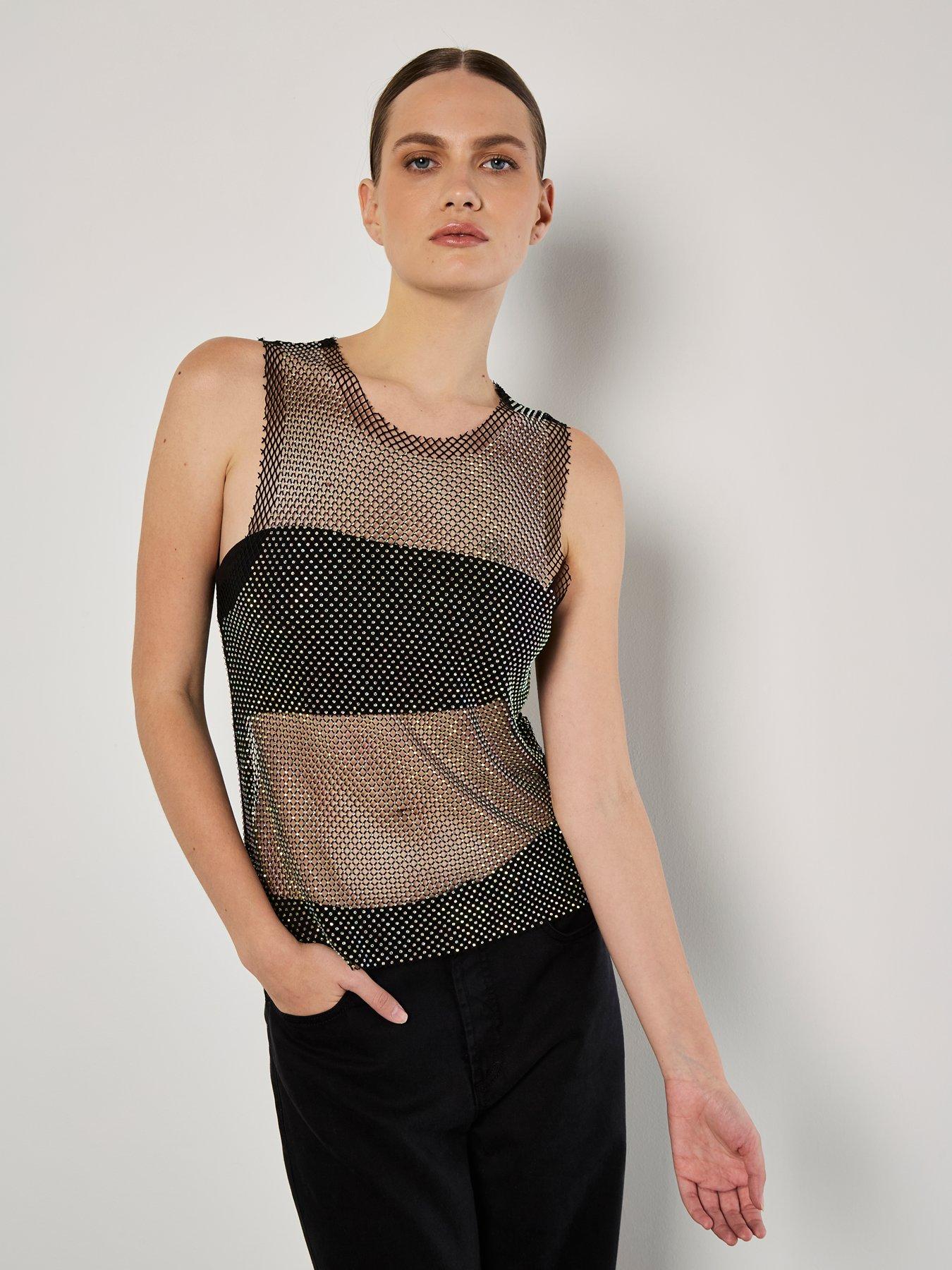 apricot-apricot-irridescent-diamante-mesh-top