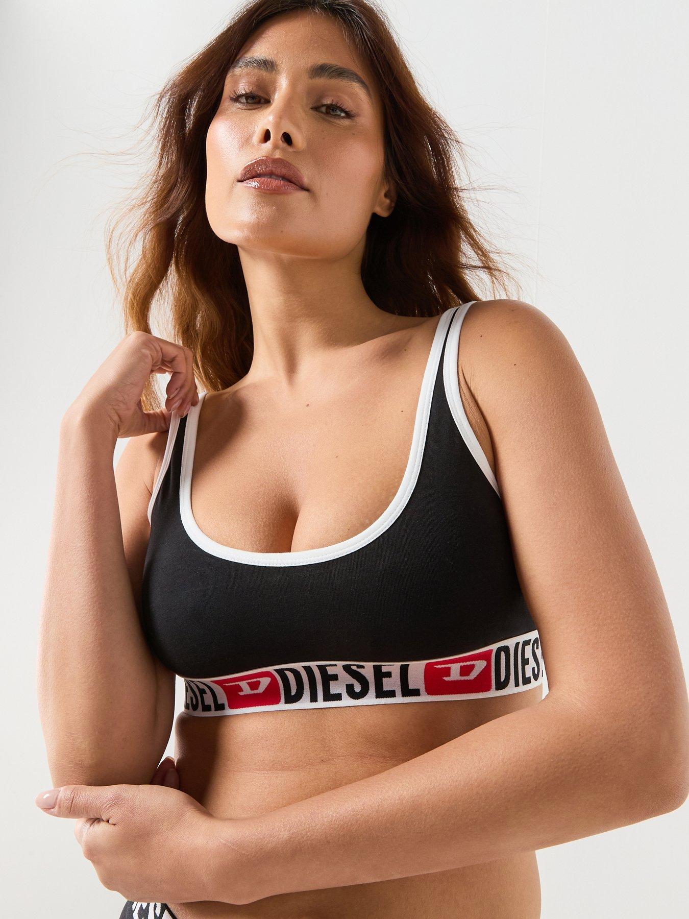 Image 6 of 6 of Diesel Cotton Bralette - Black