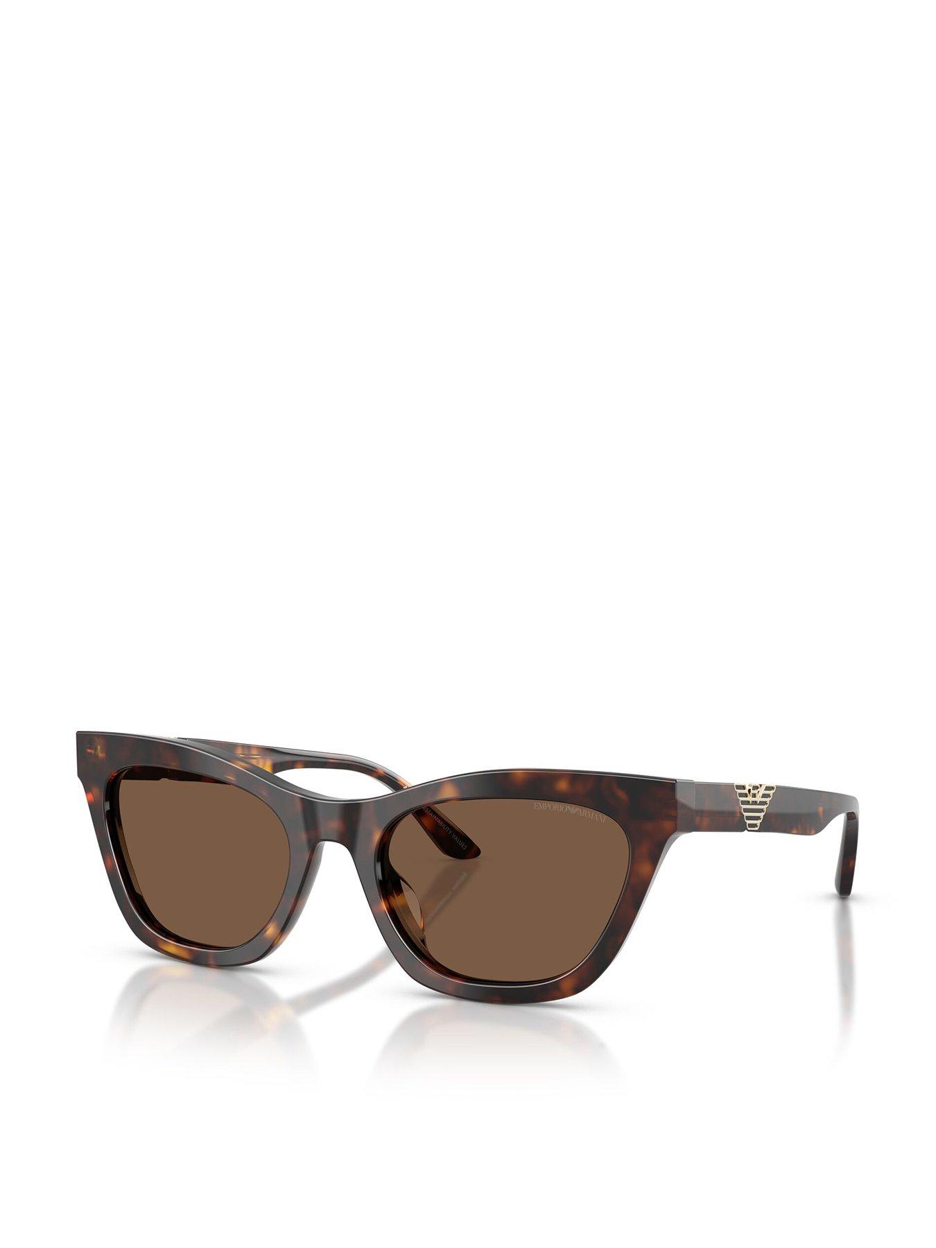 Emporio Armani 0Ea4259U Cat Eye Sunglasses - Brown