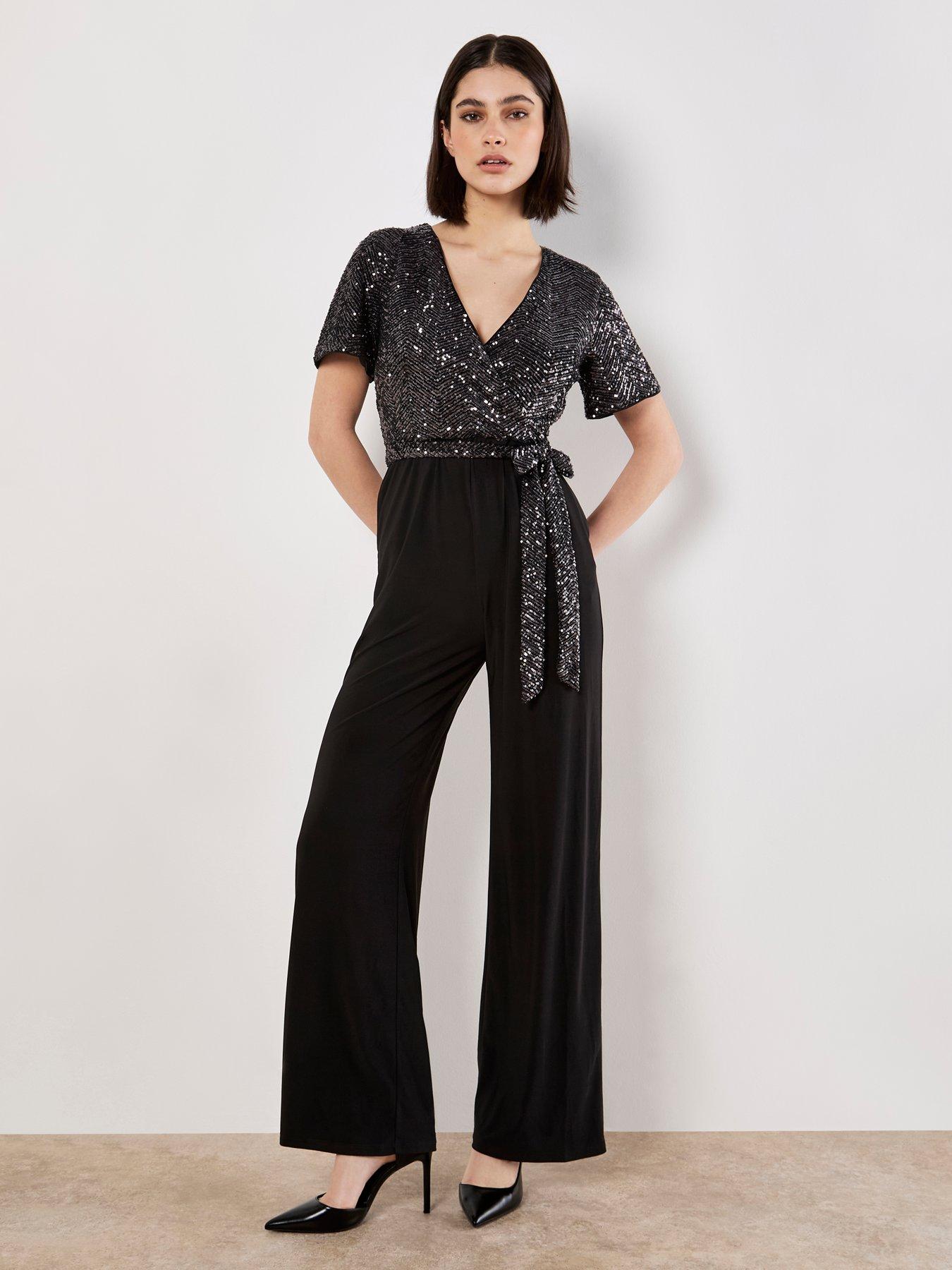 apricot-chevron-sequin-2-in-1-jumpsuit