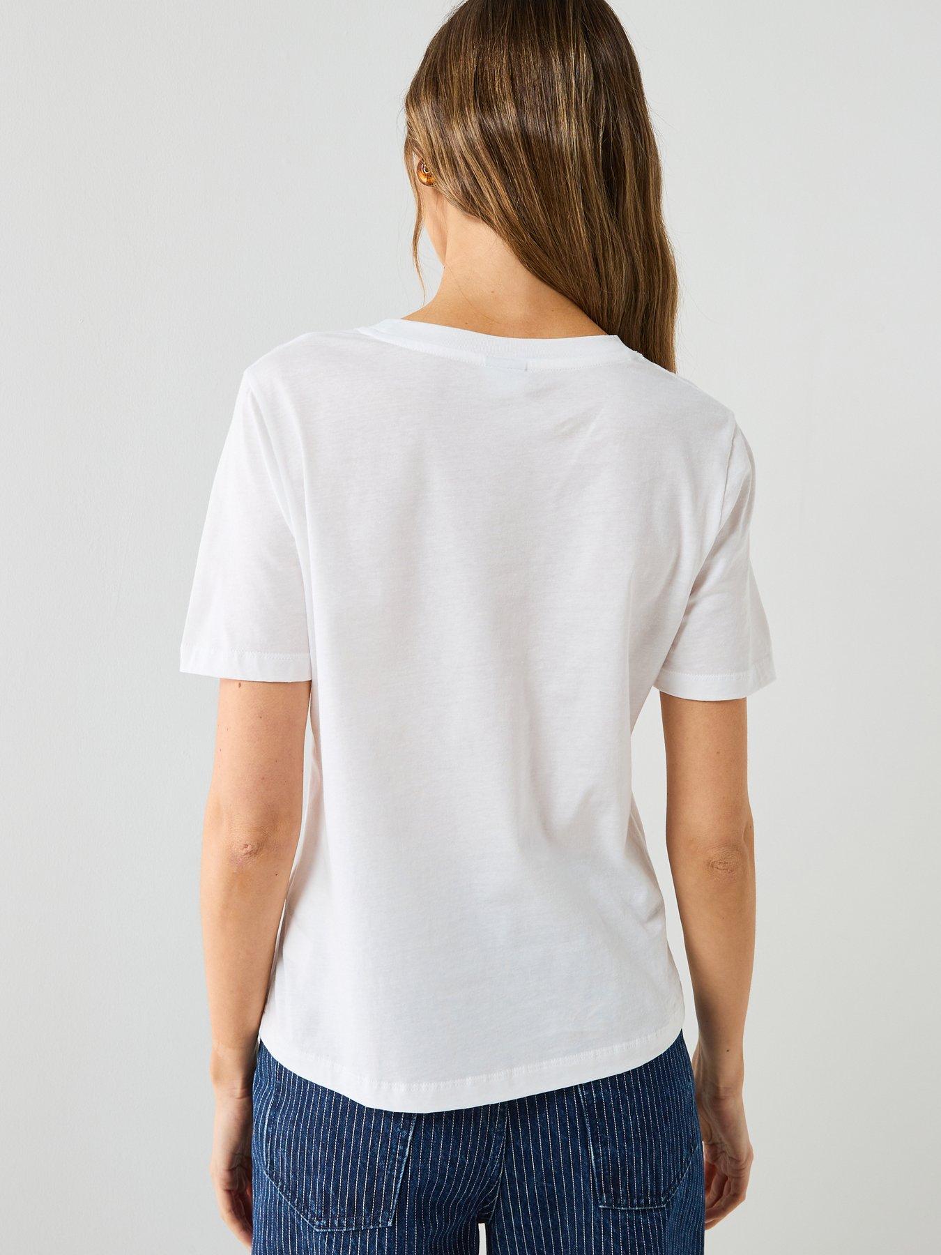 Image 2 of 5 of PS PAUL SMITH Womens Mark Making T-Shirt - White