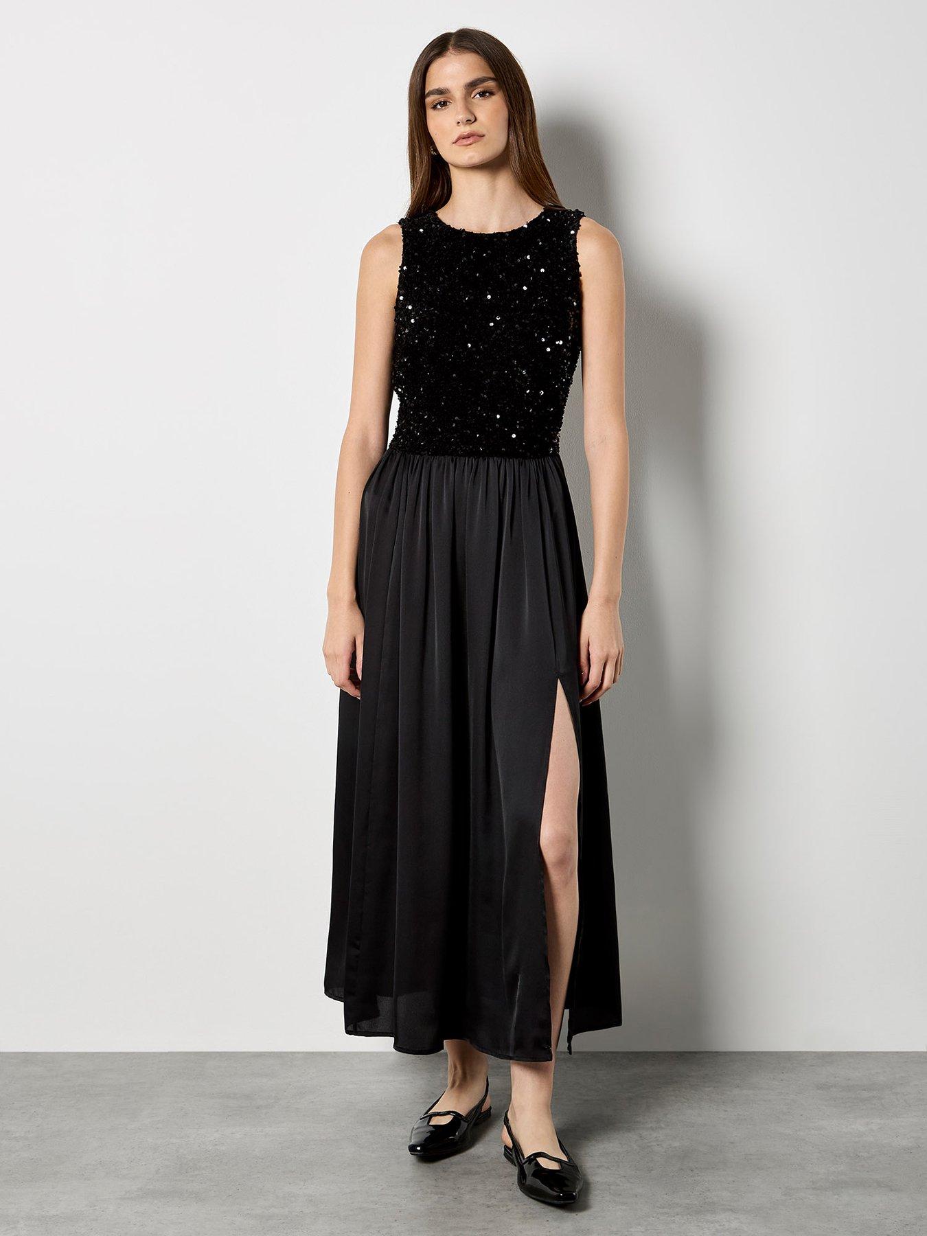 apricot-sequin-velvet-bodice-with-satin-skirt-dress