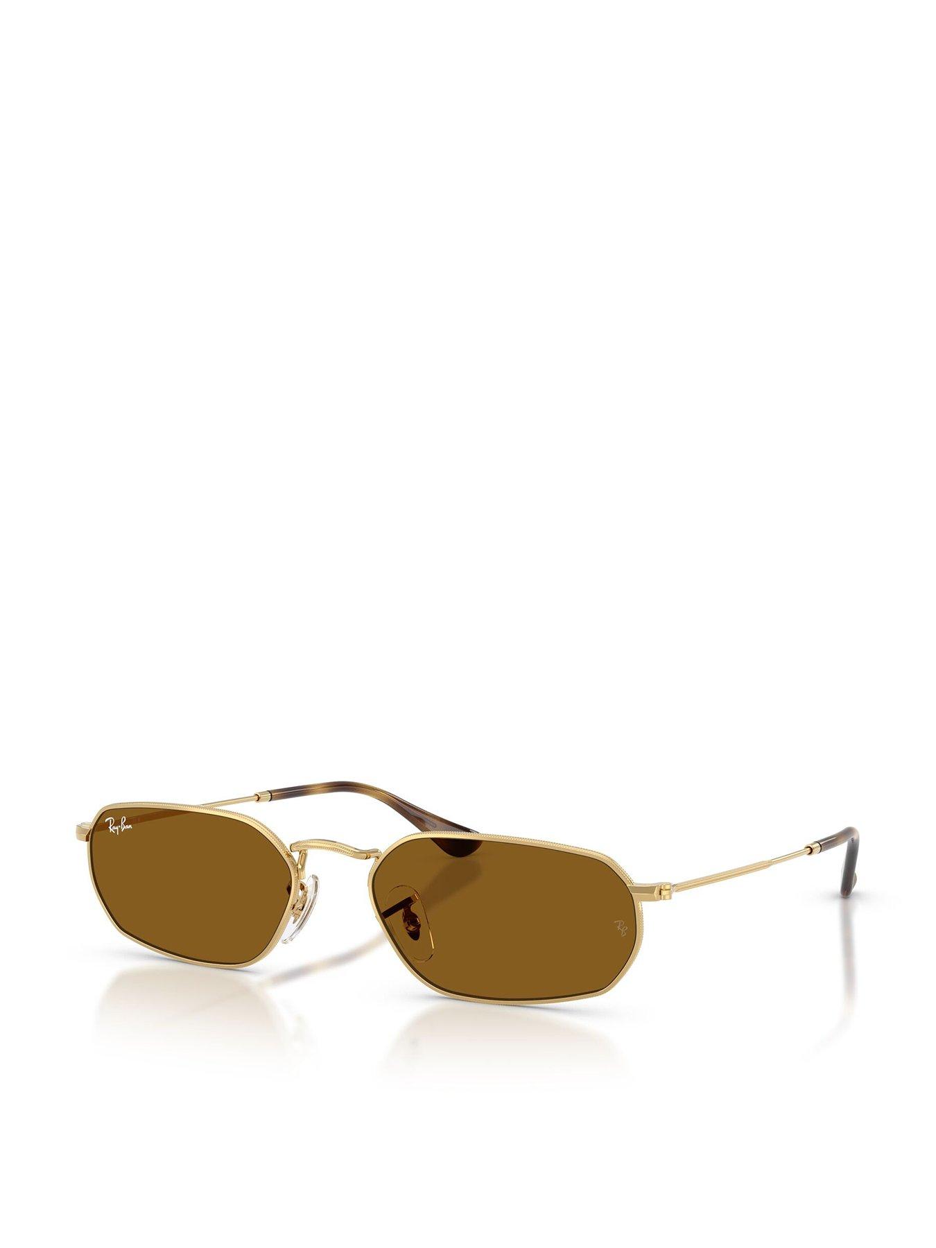 ray-ban-0rb3947-irregular-sunglasses-goldfront
