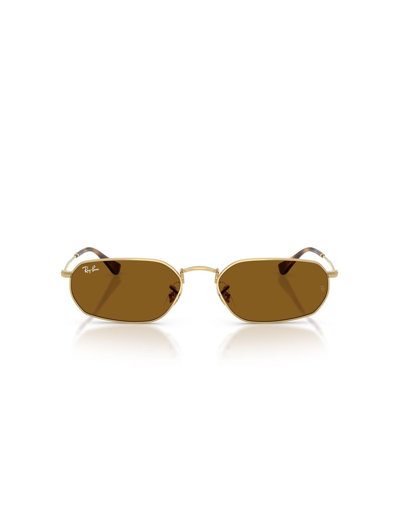 ray-ban-0rb3947-irregular-sunglasses-goldoutfit