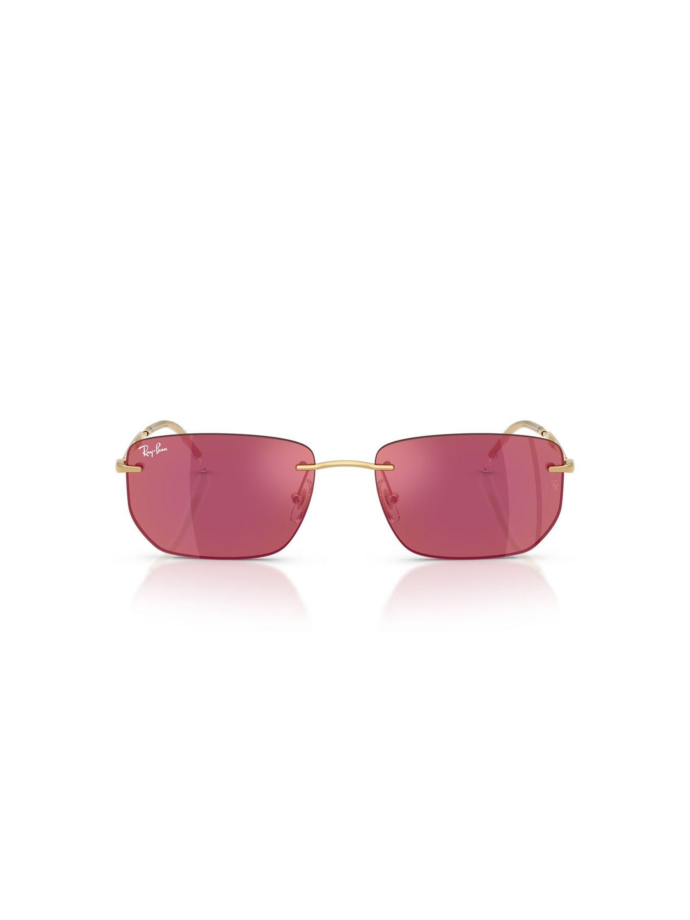 ray-ban-ray-ban-0rb3768-irregular-sunglasses-dark-violet-mirror-redoutfit