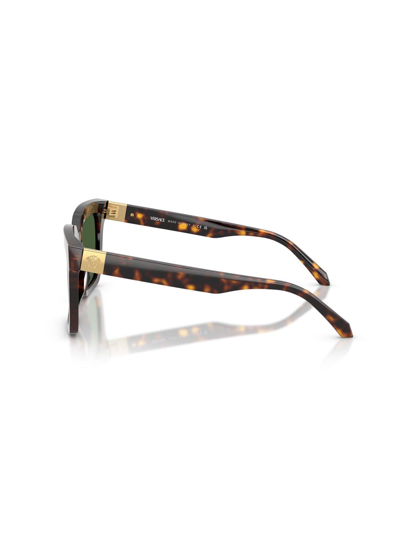 Image 2 of 5 of VERSACE Sqaure Sunglasses- Brown