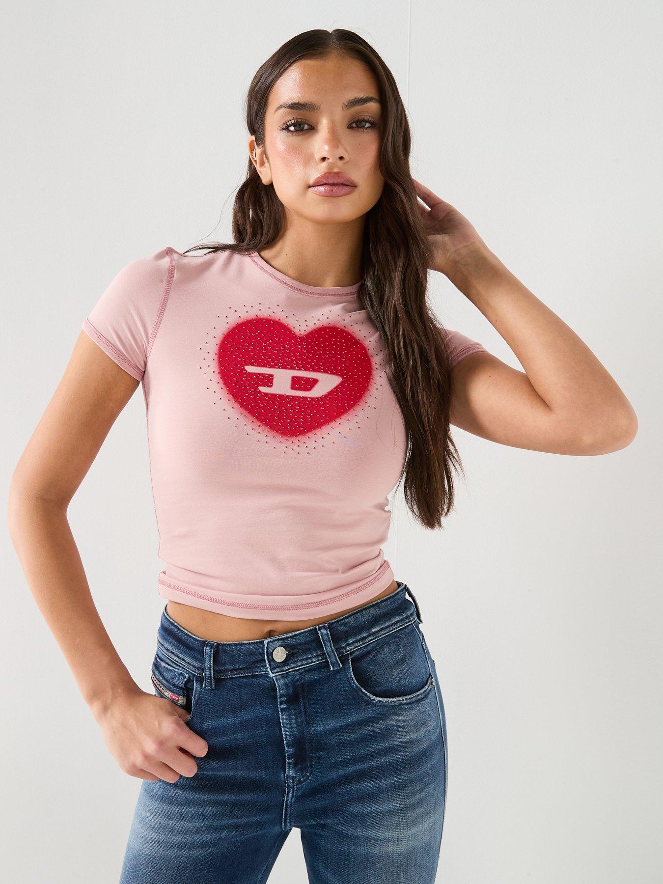 diesel-heart-logo-t-shirt-pink
