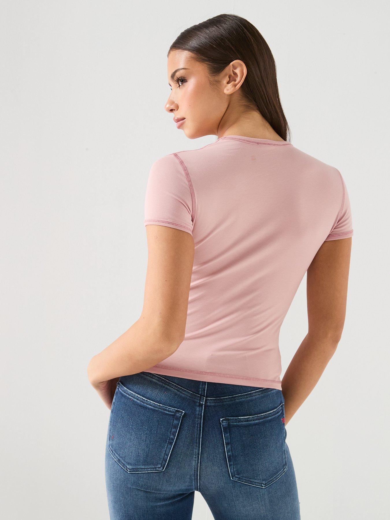 diesel-heart-logo-t-shirt-pinkstillFront