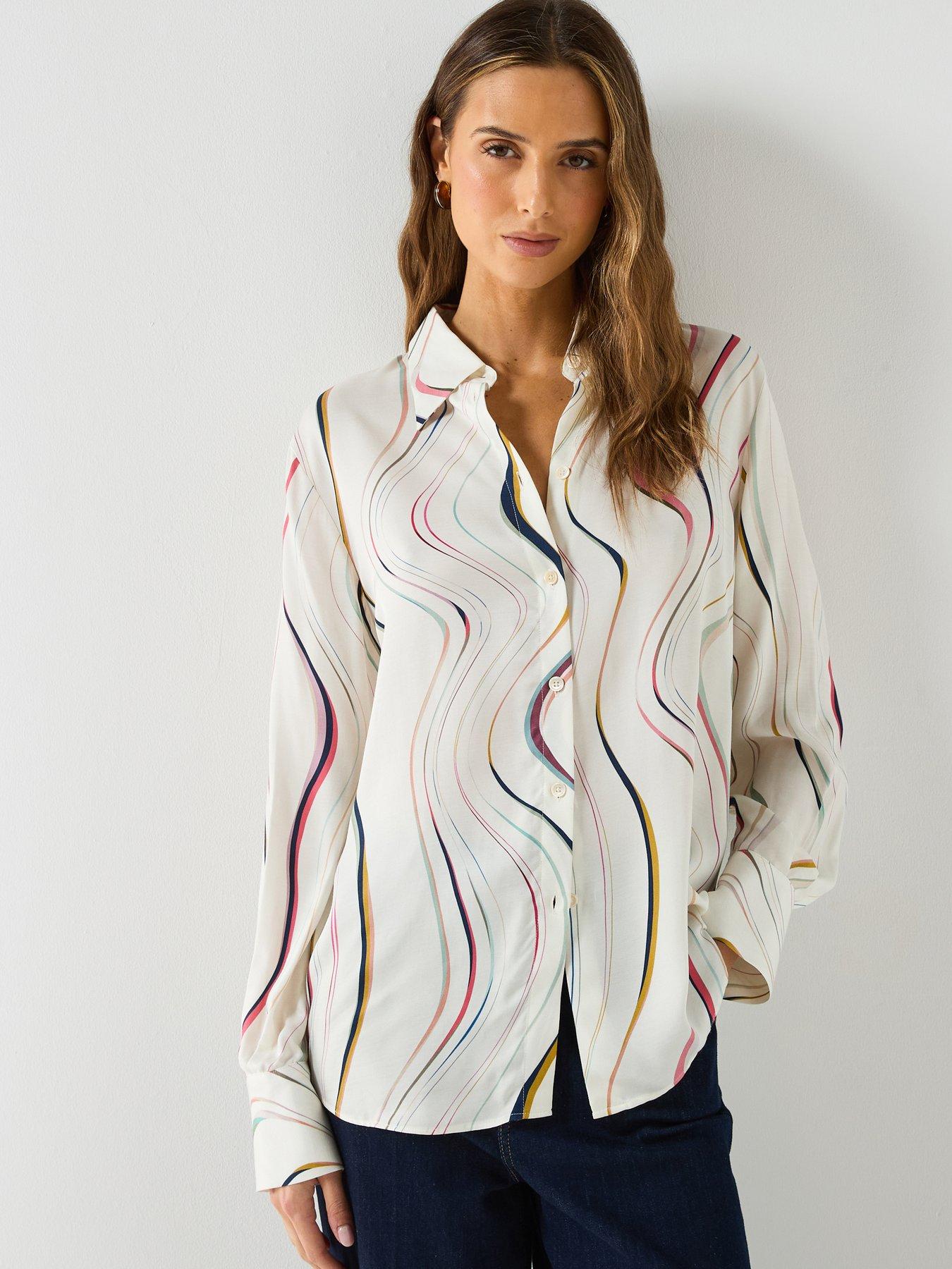 PS PAUL SMITH Womens Swirl Shirt - White