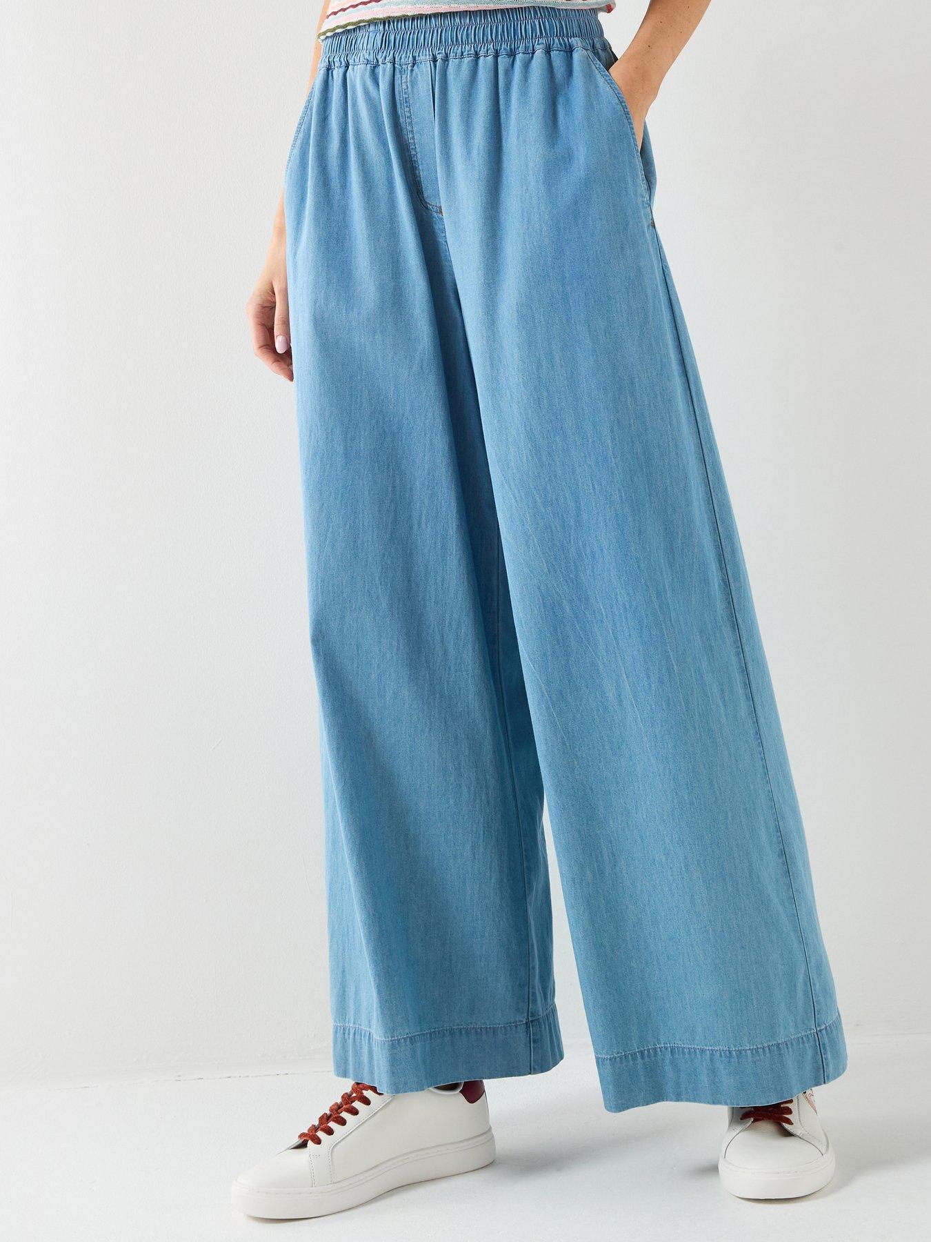ps-paul-smith-womens-wide-leg-trousers-blue