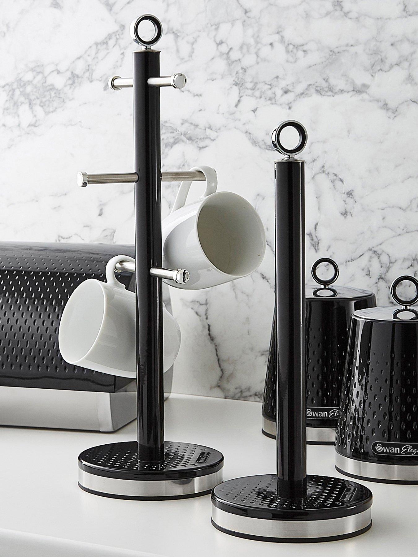Swan Swan Towel Pole And Mug Tree Set