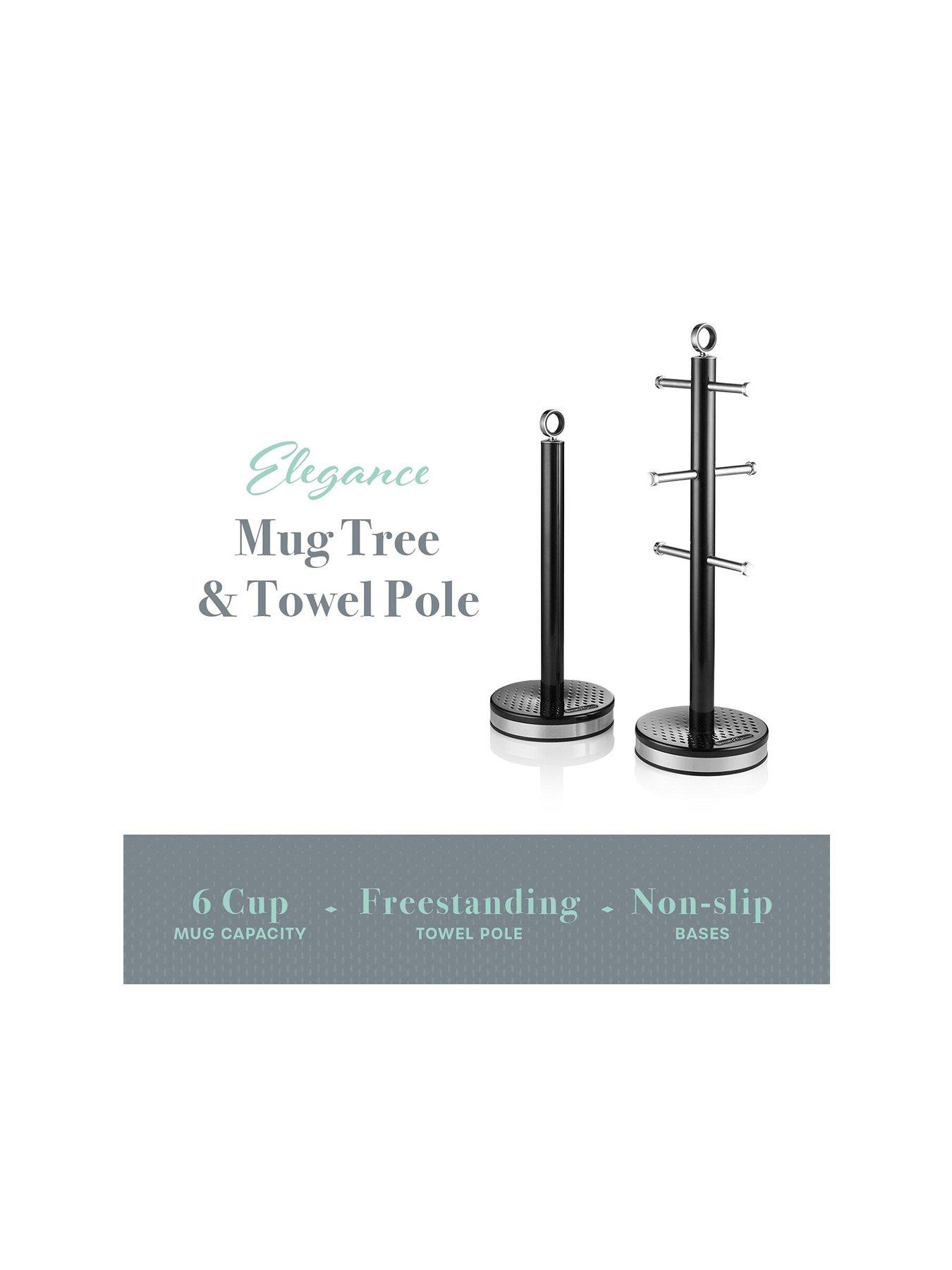 Image 2 of 6 of Swan Swan Towel Pole And Mug Tree Set