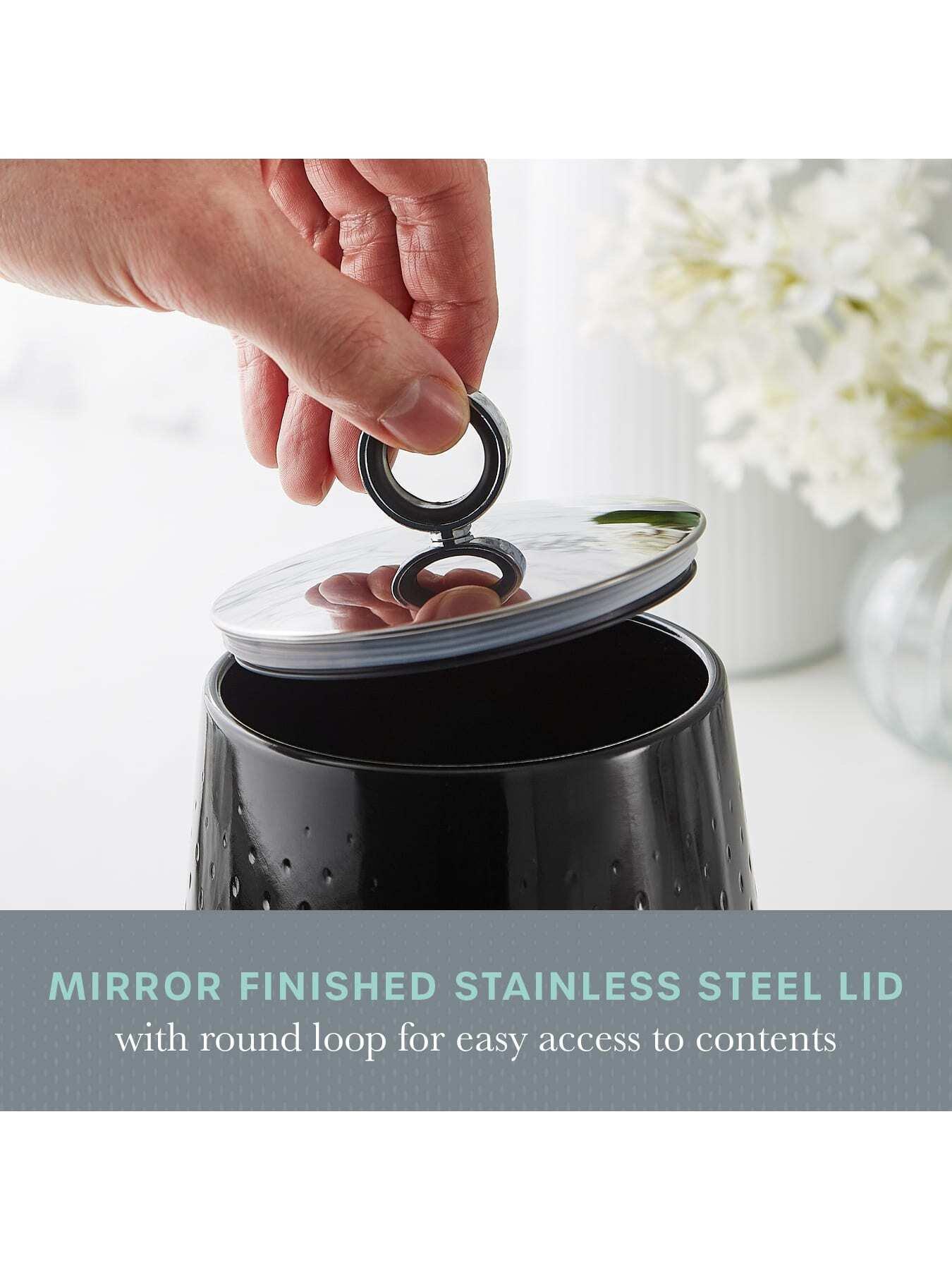 Image 3 of 6 of Swan Swan Elegance Set Of 3 Canisters