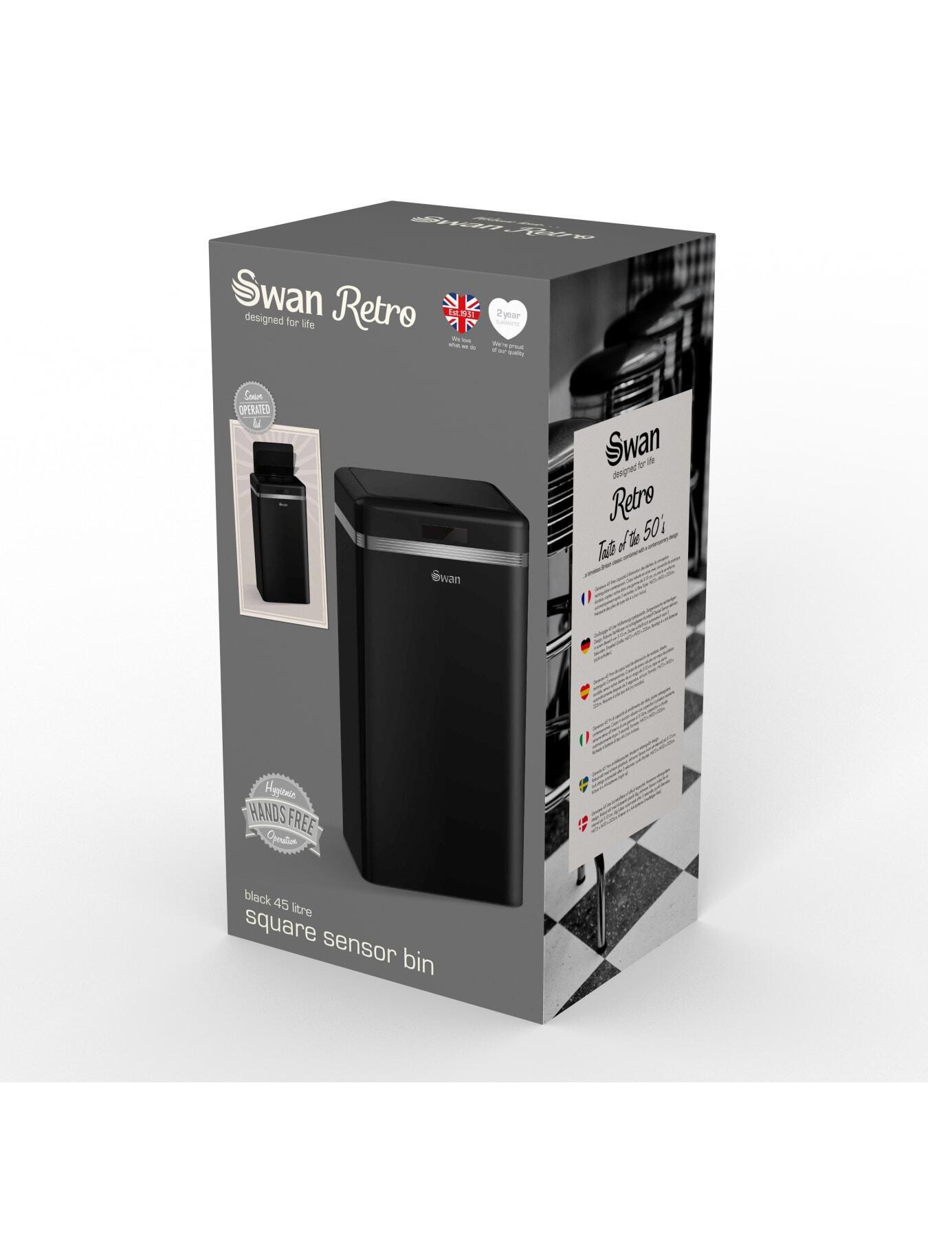 Image 5 of 5 of Swan Retro 45l Square Sensor Bin