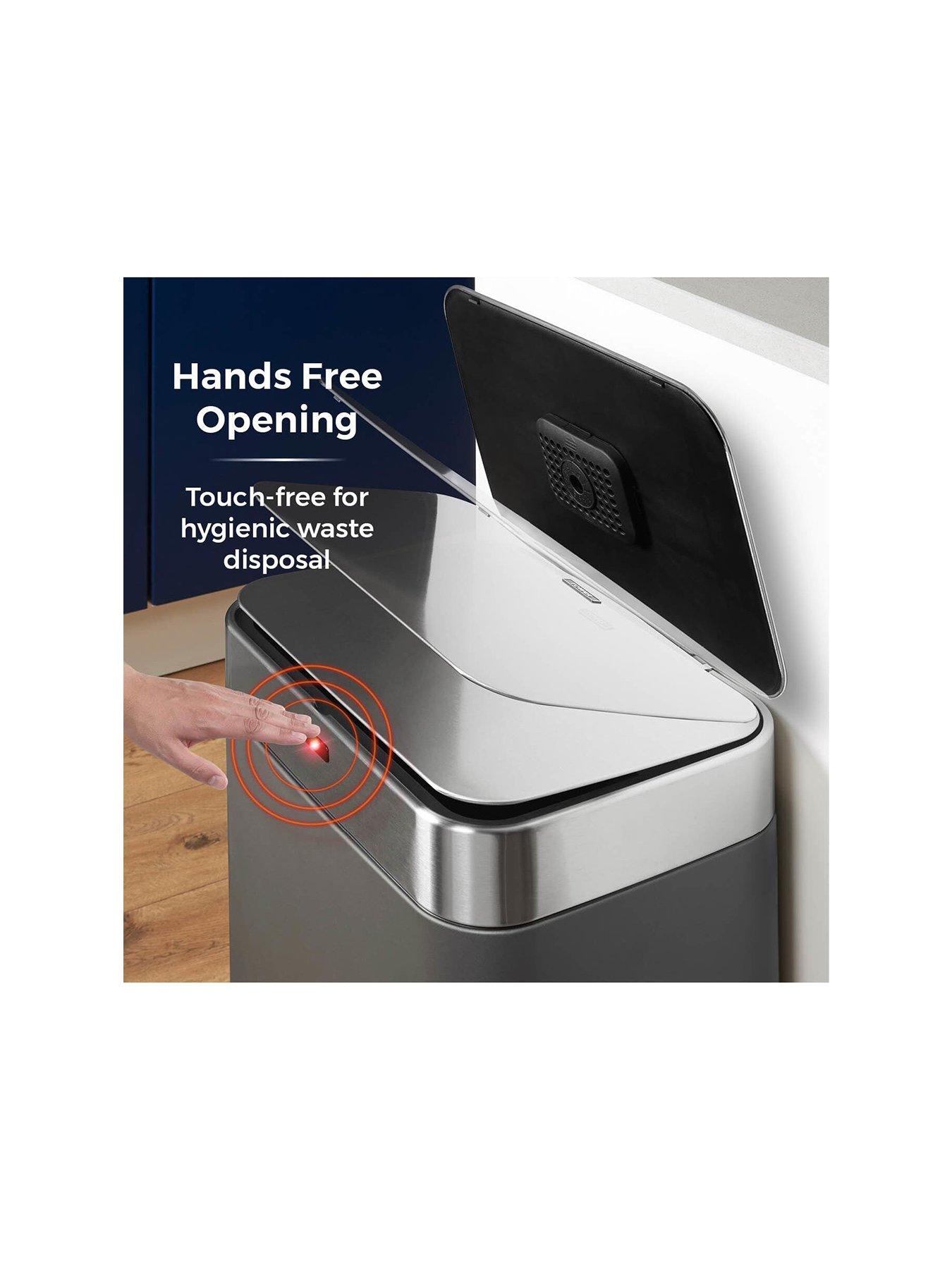 Image 2 of 6 of Tower 75l Rectangular Sensor Bin Titanium