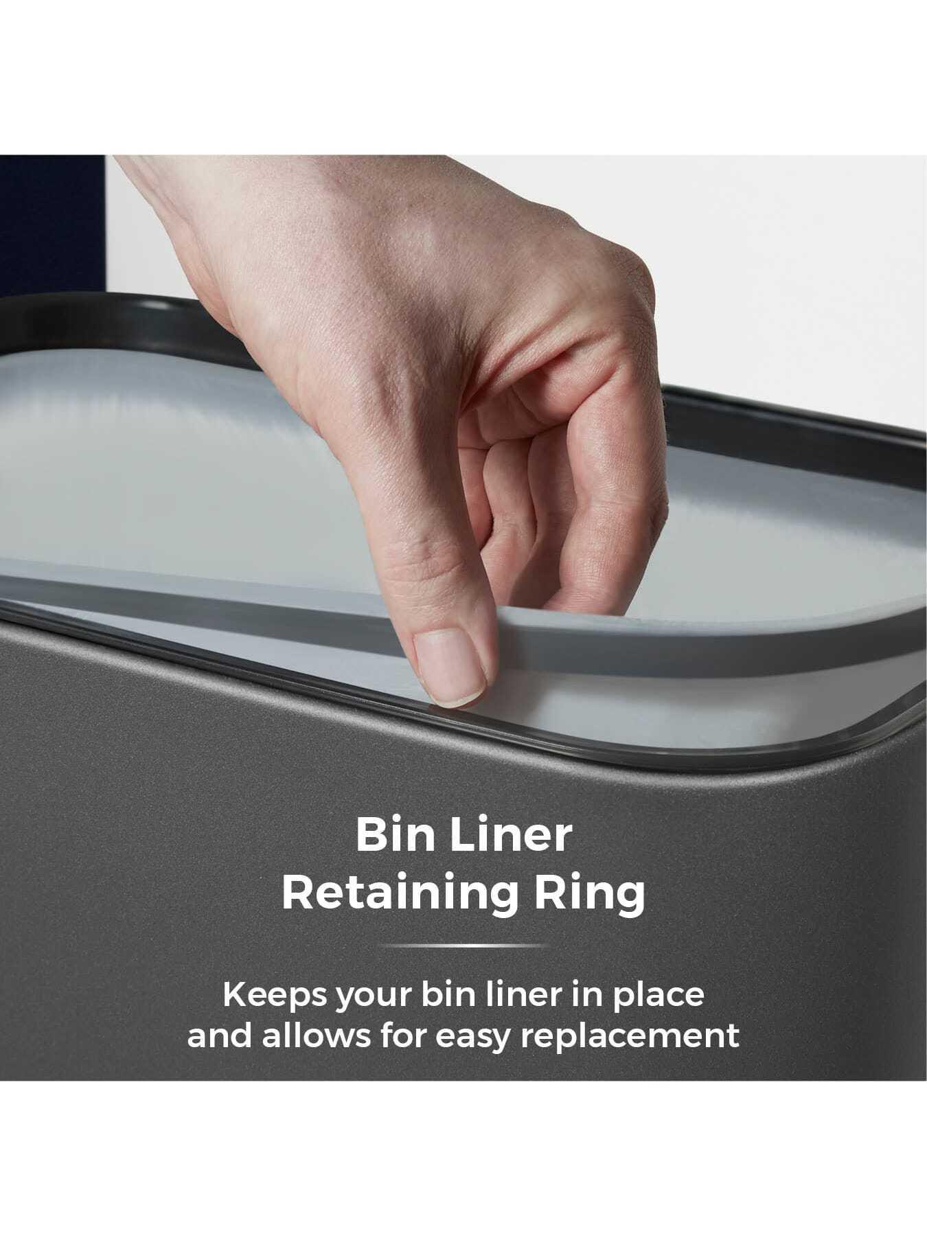 Image 5 of 6 of Tower 75l Rectangular Sensor Bin Titanium