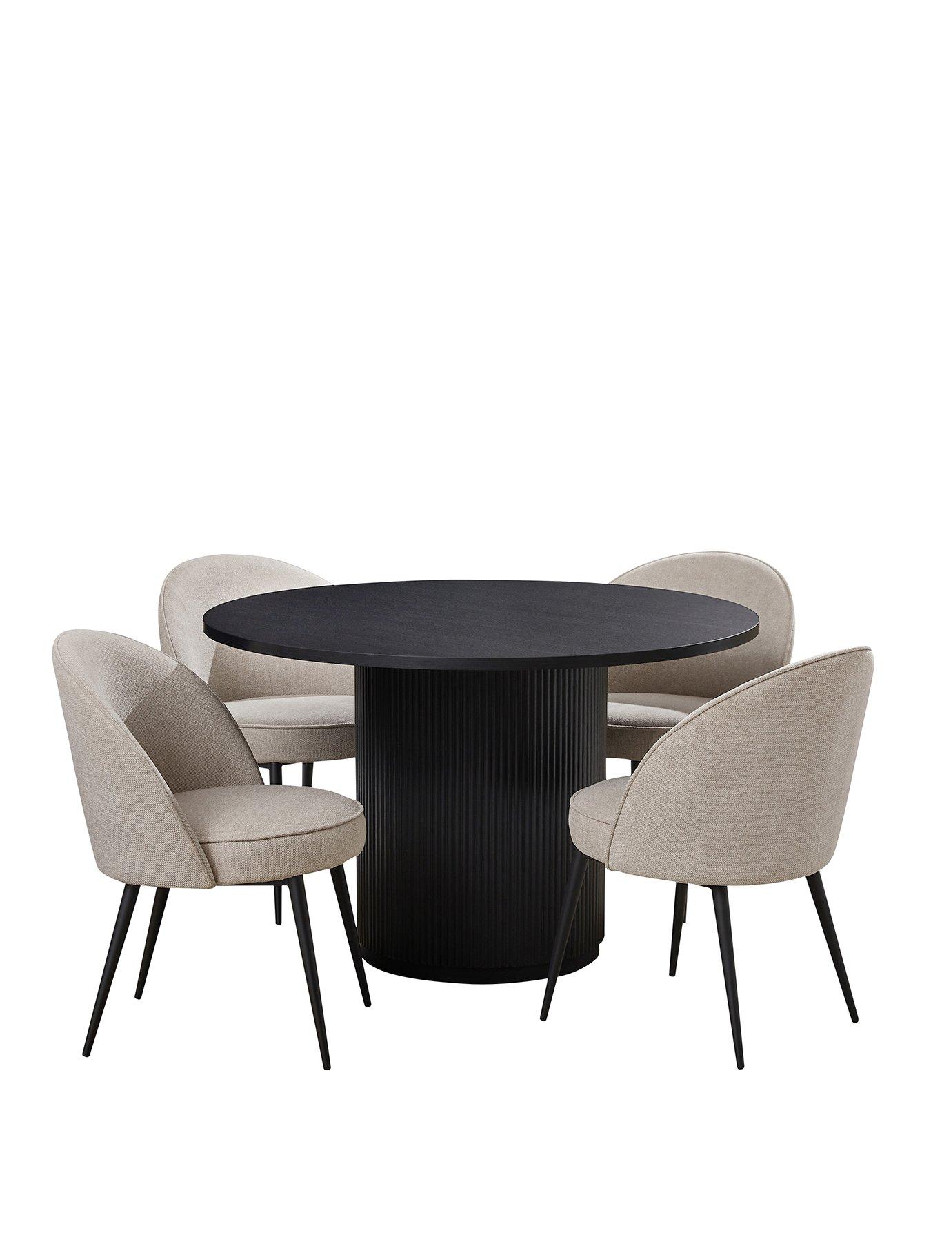very-home-carina-black-120cm-round-dining-table-4-carina-natural-chairsstillFront