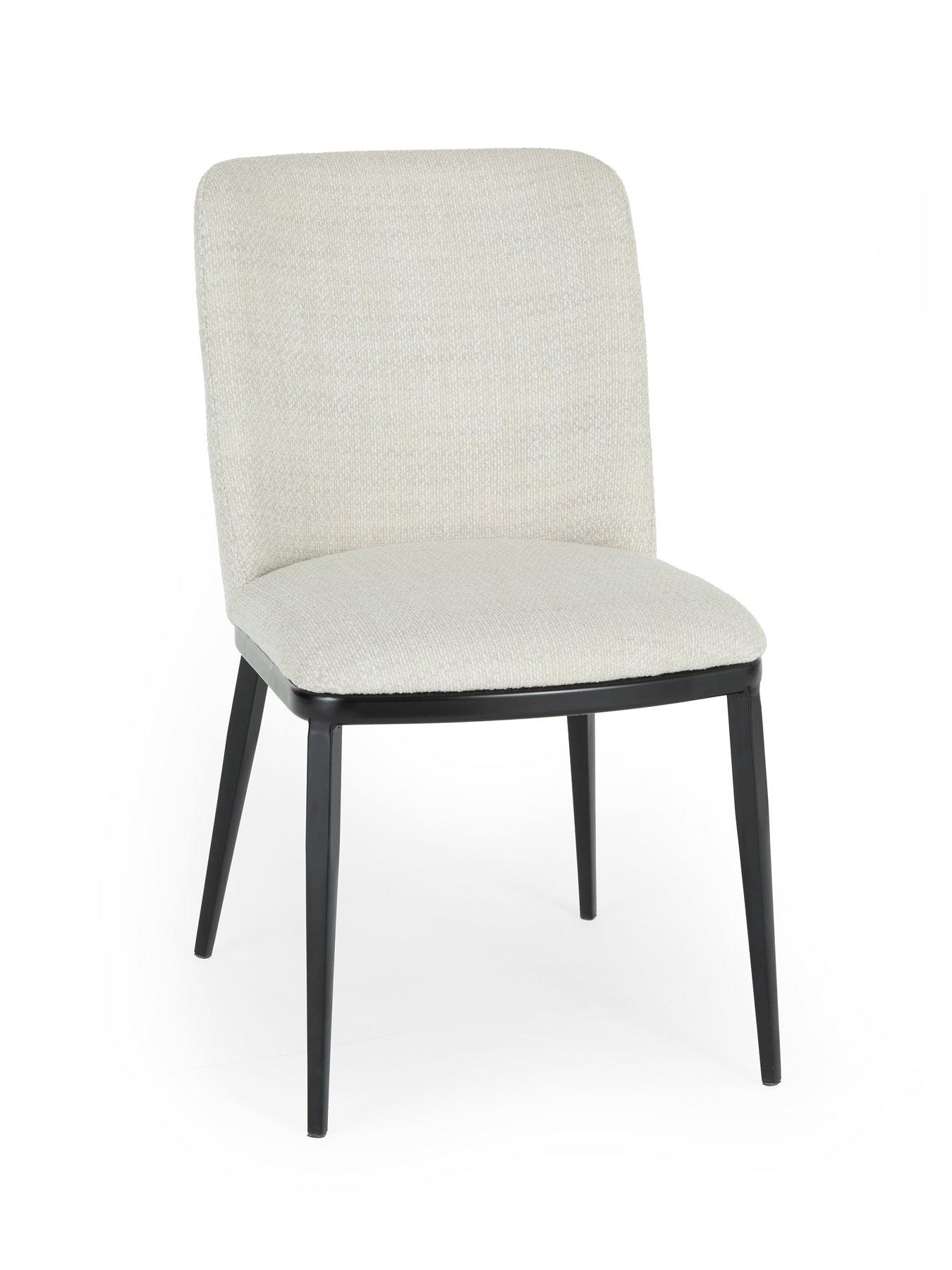 Image 6 of 7 of Very Home Carina Black 120cm Round Dining Table & 4 Willow Standard Chairs