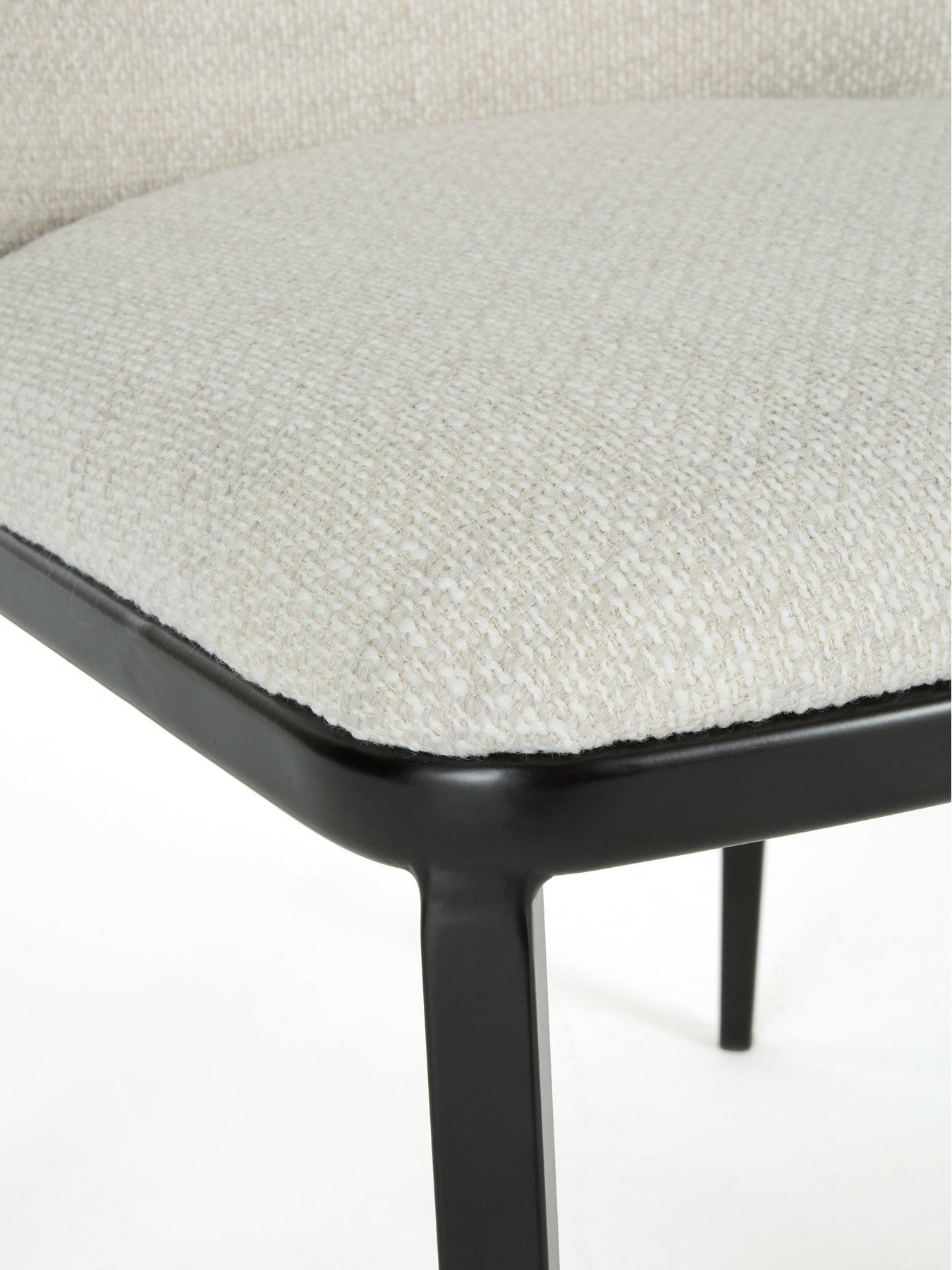 Image 7 of 7 of Very Home Carina Black 120cm Round Dining Table & 4 Willow Standard Chairs