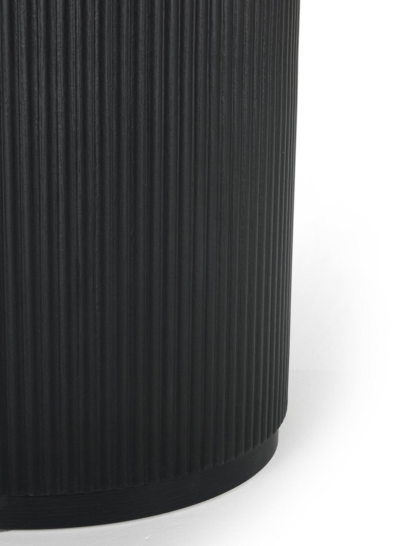 Image 5 of 7 of The Very Collection Carina Black 120cm Round Dining Table & 4 Willow Chairs