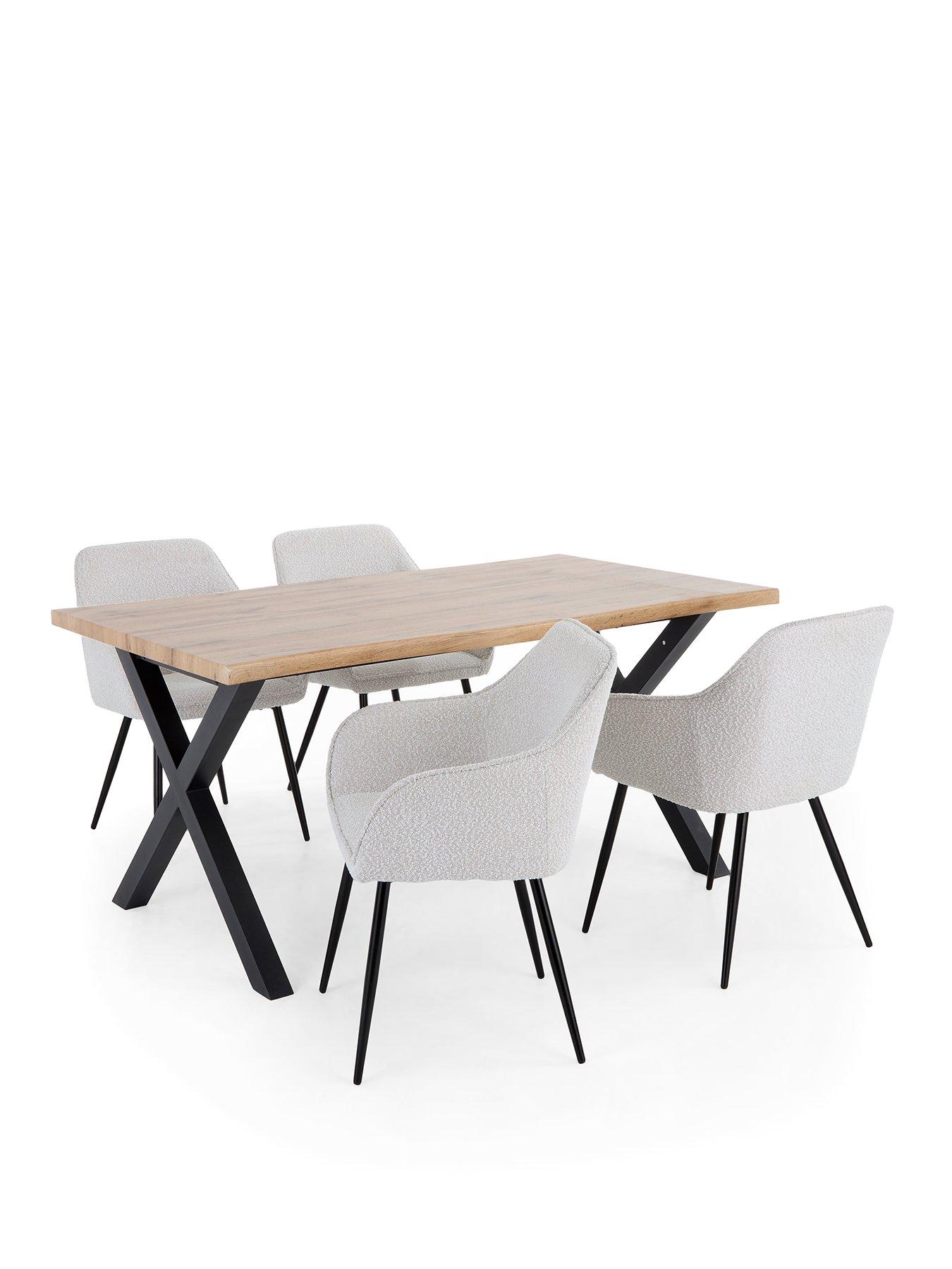 the-very-collection-mathers-160cm-dining-table-4-alisha-boucle-dining-chairsstillFront
