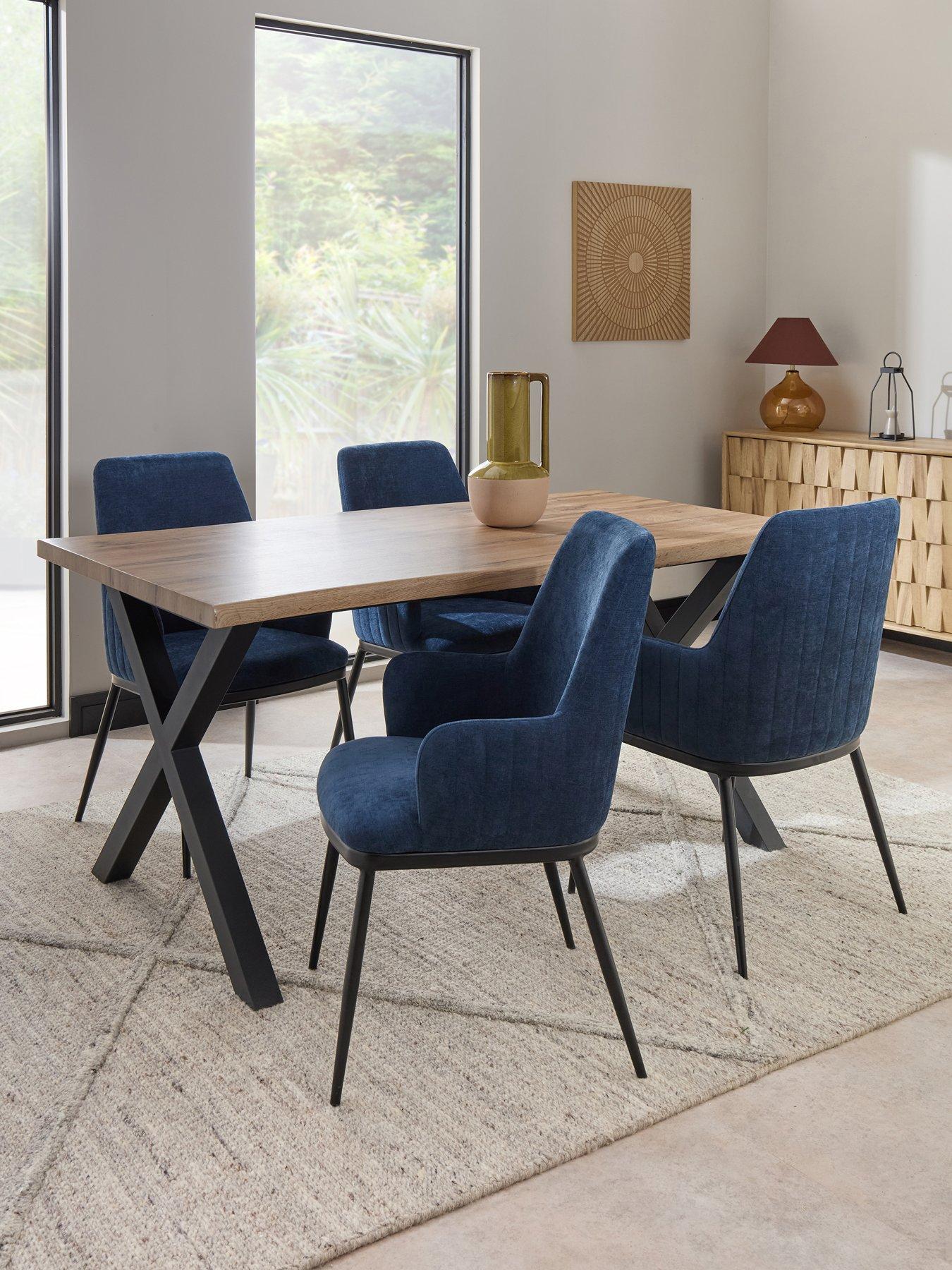 the-very-collection-mathers-160cm-dining-table-4-nina-navy-chairsfront