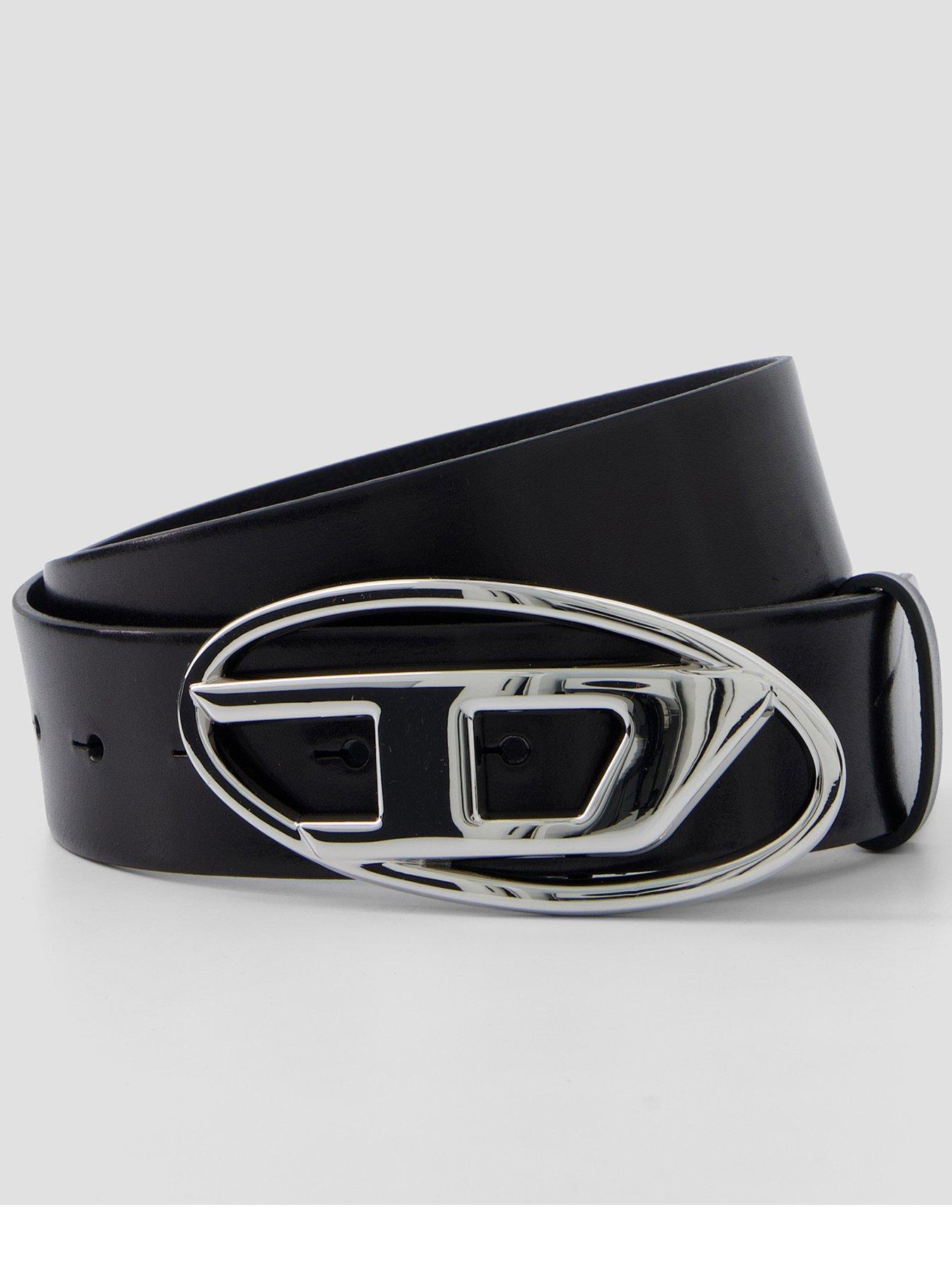 Image 1 of 2 of Diesel Leather Belt - Black