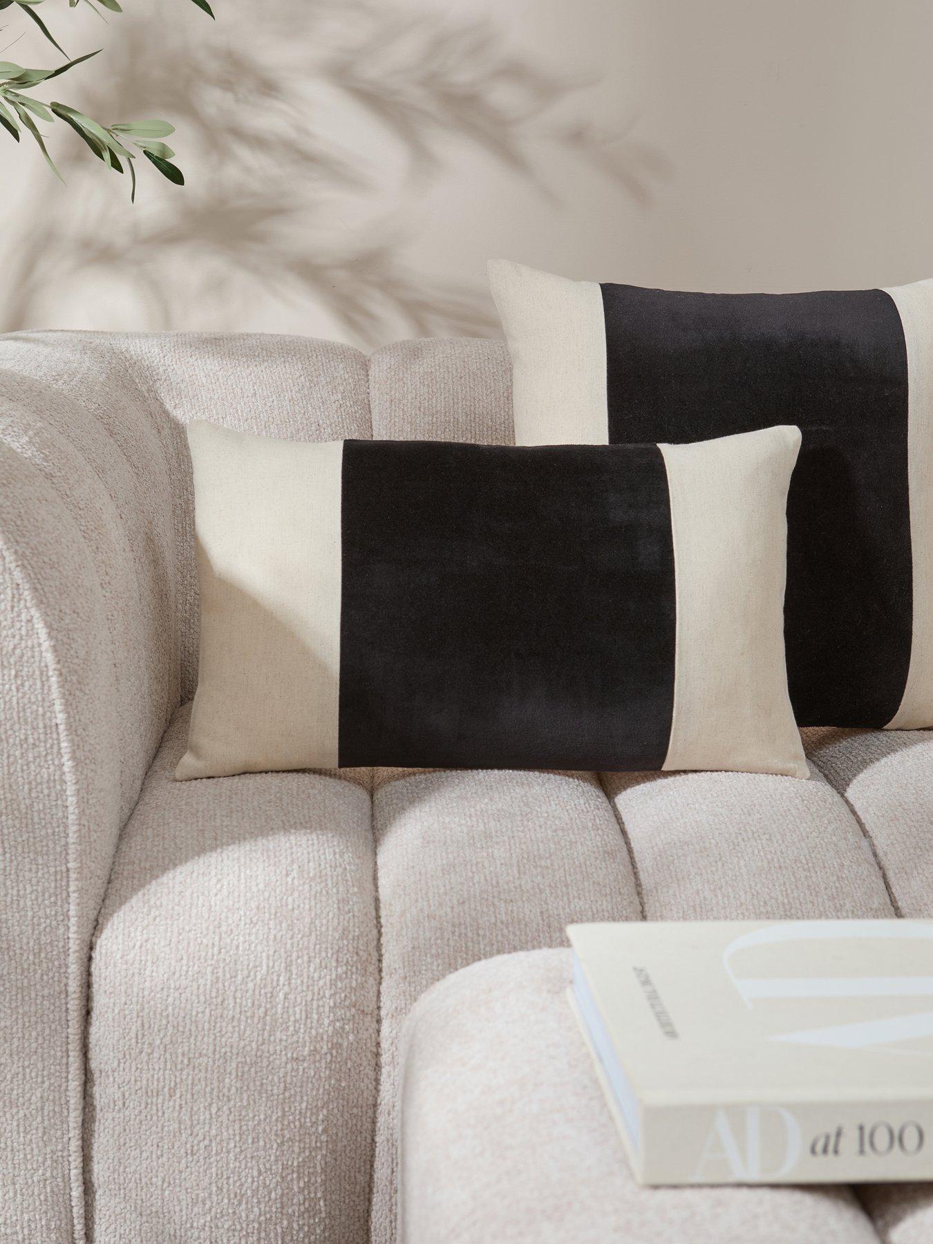 Michelle Keegan Home Velvet Panel Bolster Cushion Cover