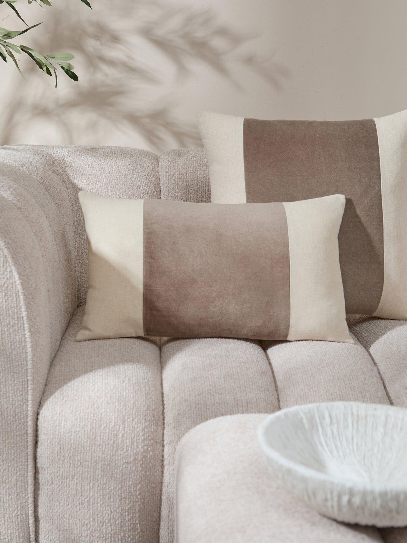 Michelle Keegan Home Velvet Panel Bolster Cushion Cover