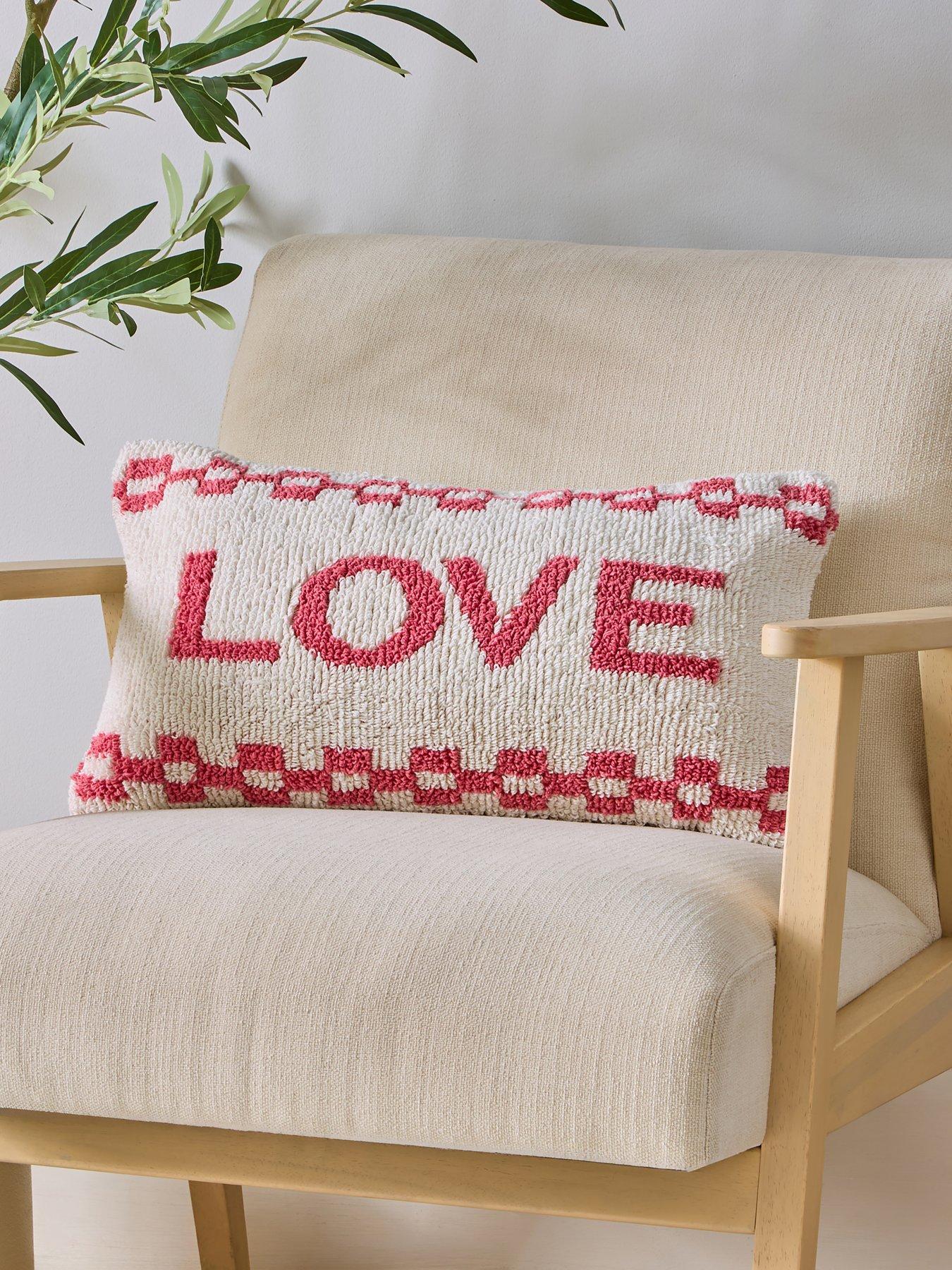 The Very Collection Love Woven Cushion Cover
