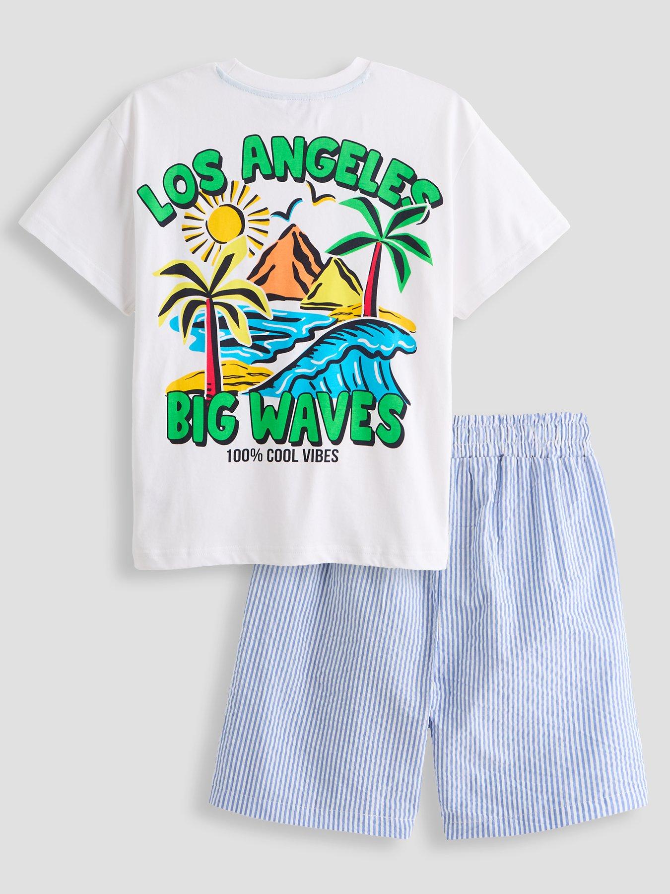 the-very-collection-boys-back-graphic-t-shirt-and-stripe-outfit-set-black
