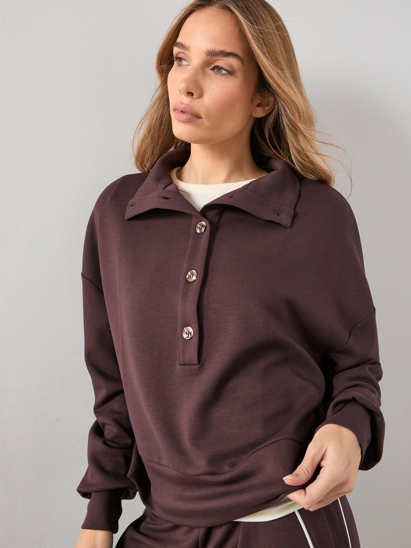the-very-collection-funnel-neck-soft-touch-modal-top-browndetail
