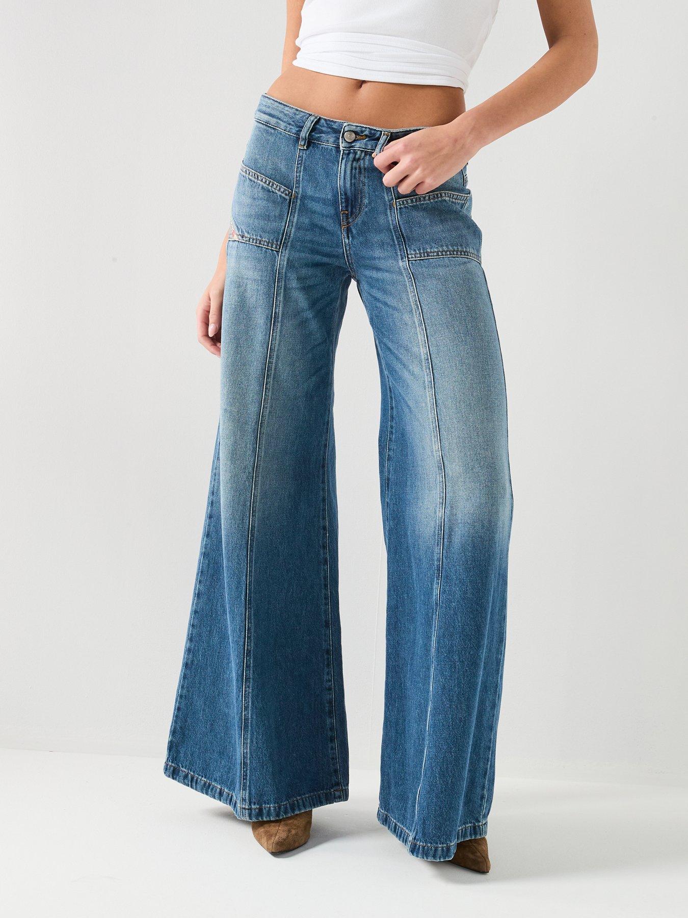 diesel-d-akii-low-rise-wide-leg-flare-jeans-blue