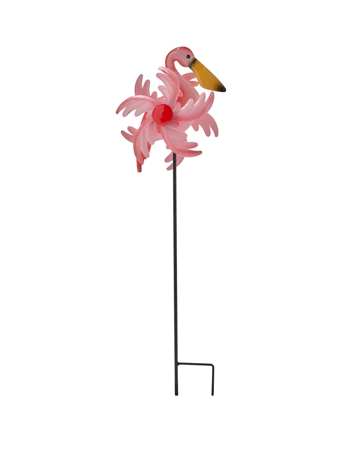 heaven-sends-small-flamingo-garden-stake-spinnerstillFront