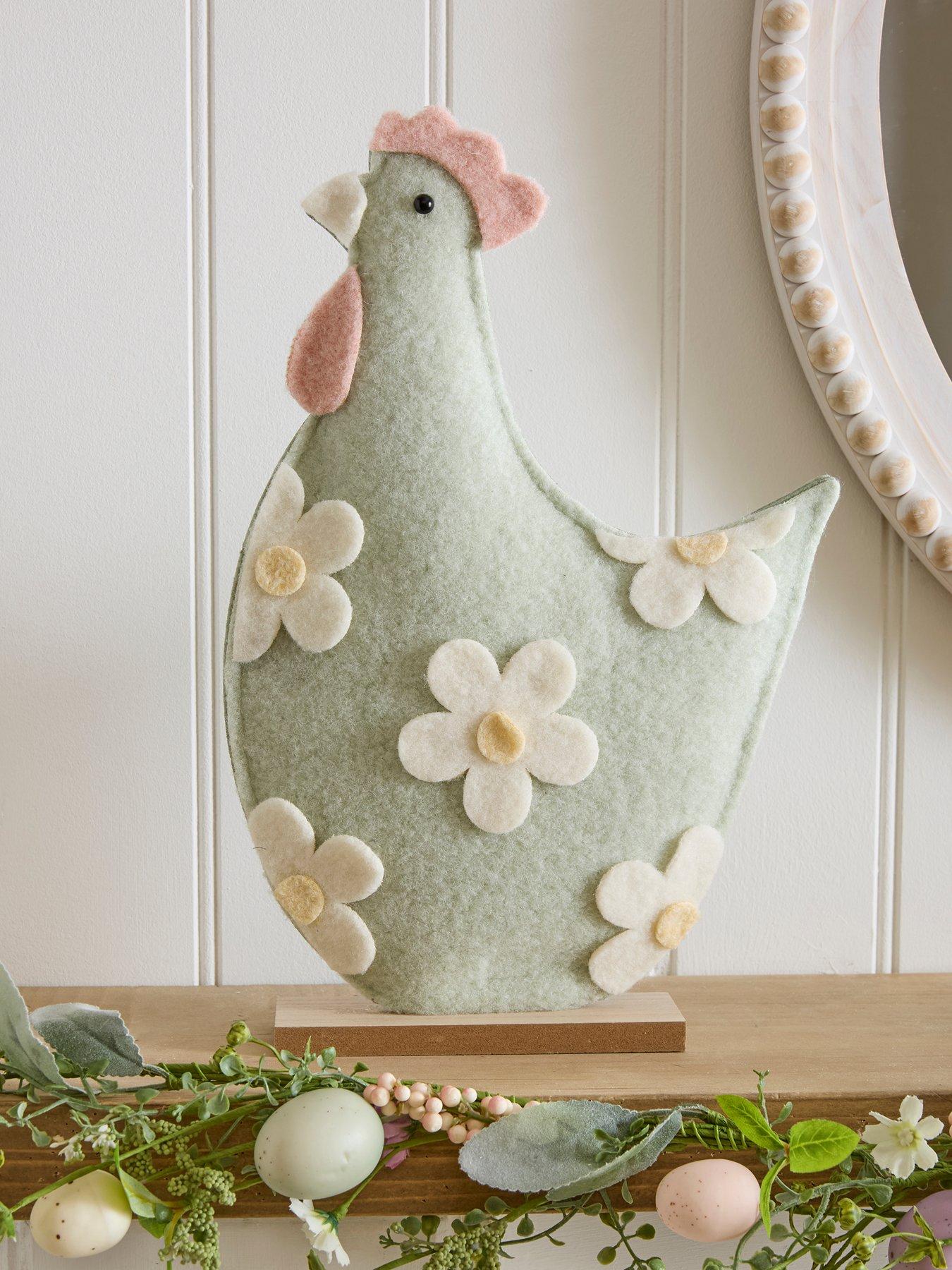 heaven-sends-green-floral-felt-chicken-ornamentfront