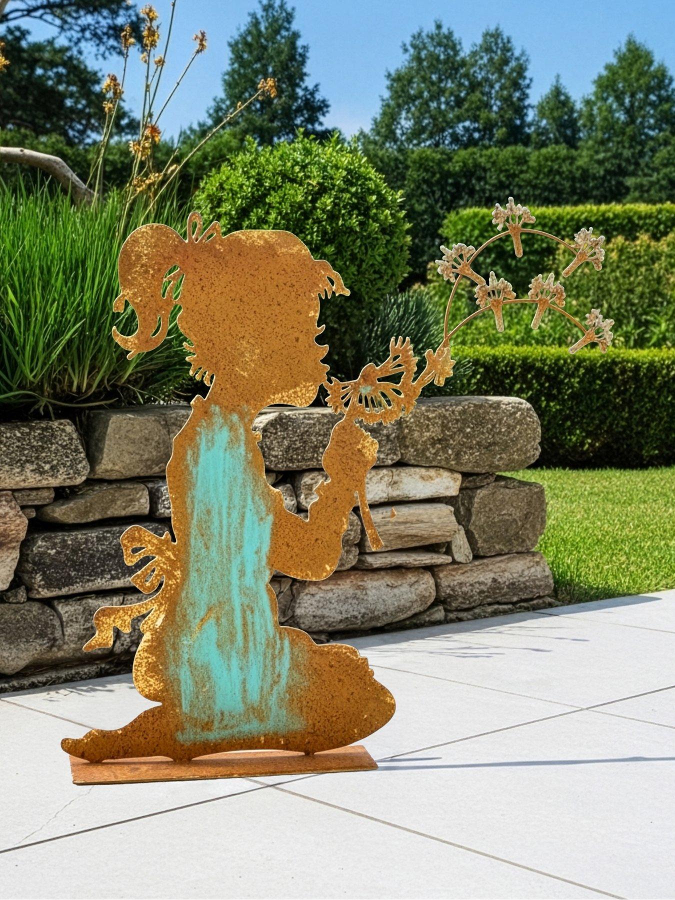 Image 1 of 7 of Heaven Sends Flower Girl Garden Ornament