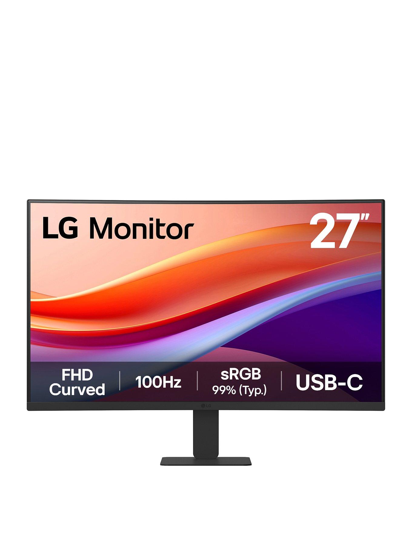 LG 27in VA Full HD Curved 100Hz Monitor with USB-C Port