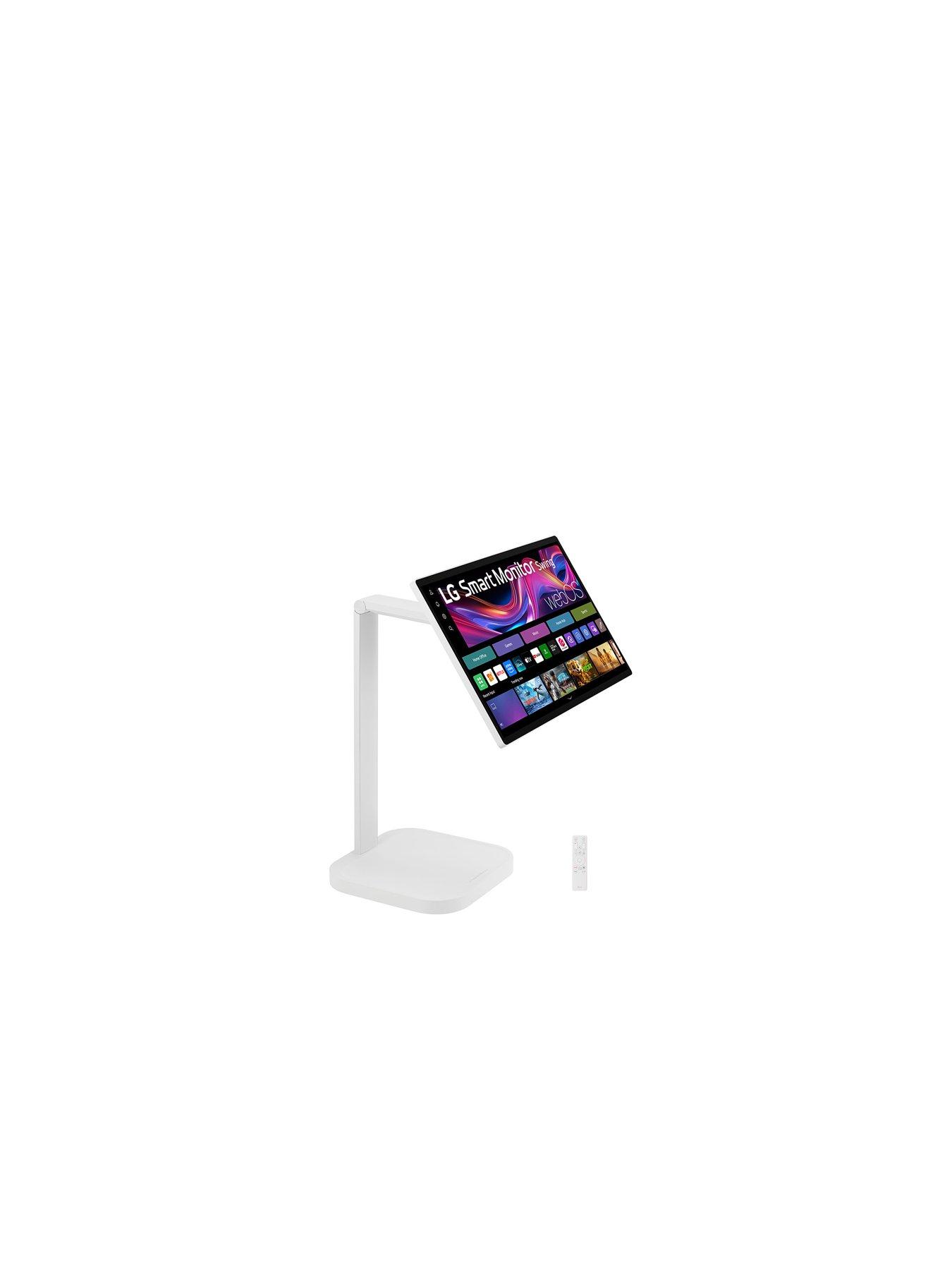 Image 2 of 7 of LG 32' LG Smart Monitor Swing, 4K IPS Touch Display, Adjustable Stand with Wheels, webOS, White