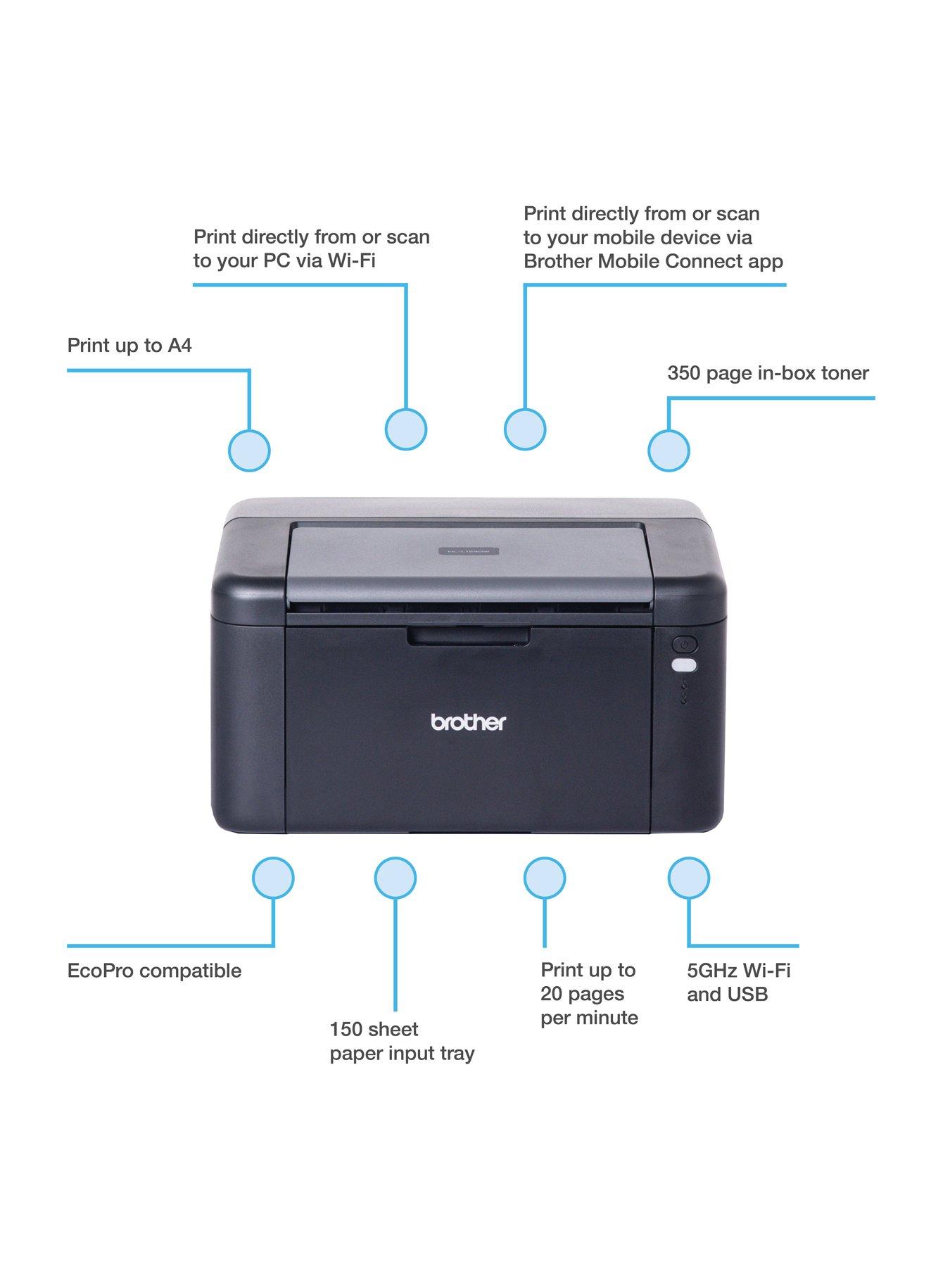 Image 2 of 8 of Brother Brother HL-L1240DW Monochrome Wireless Laser Printer