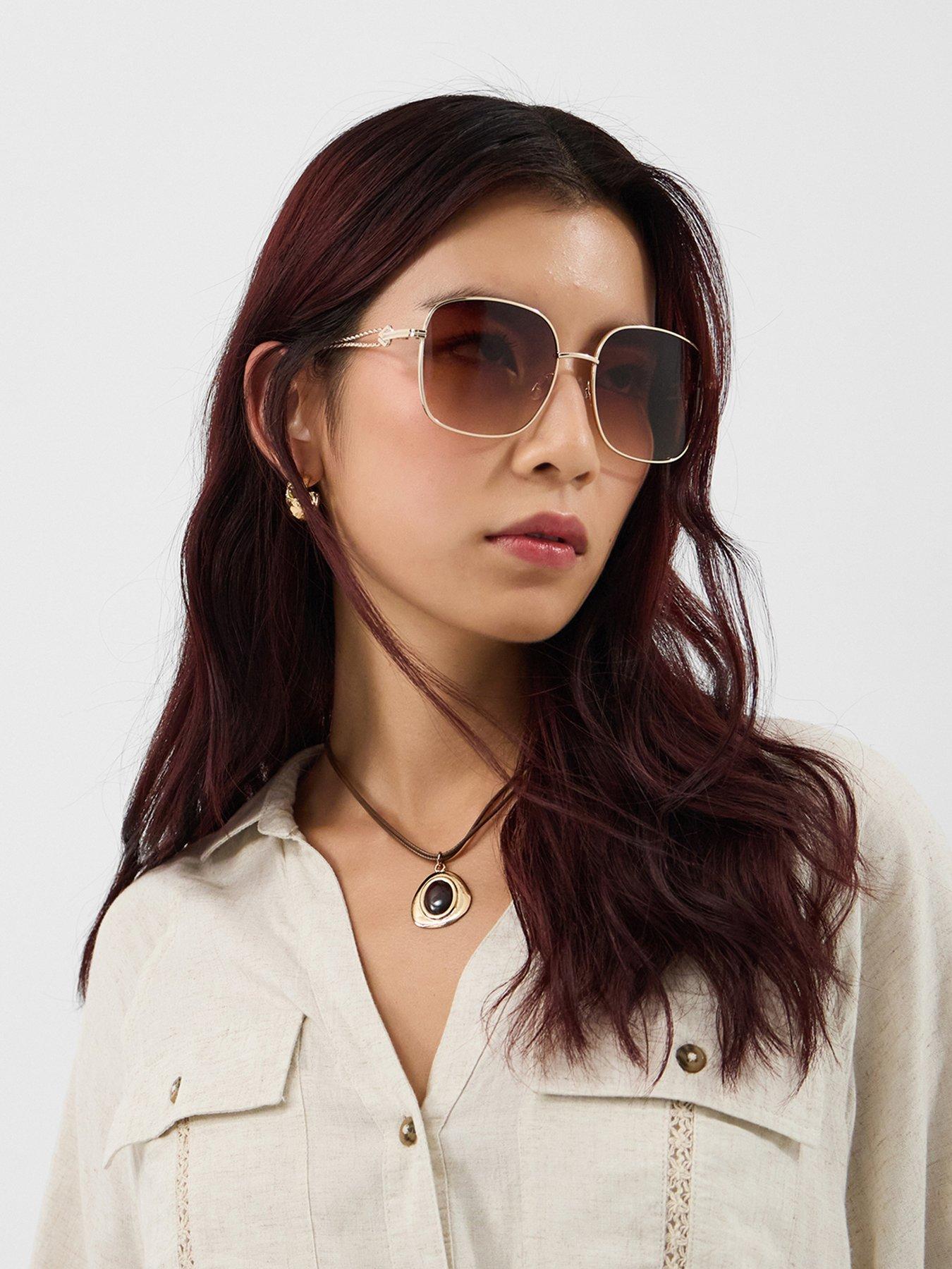 Image 2 of 3 of Accessorize Large Square Sunglasses