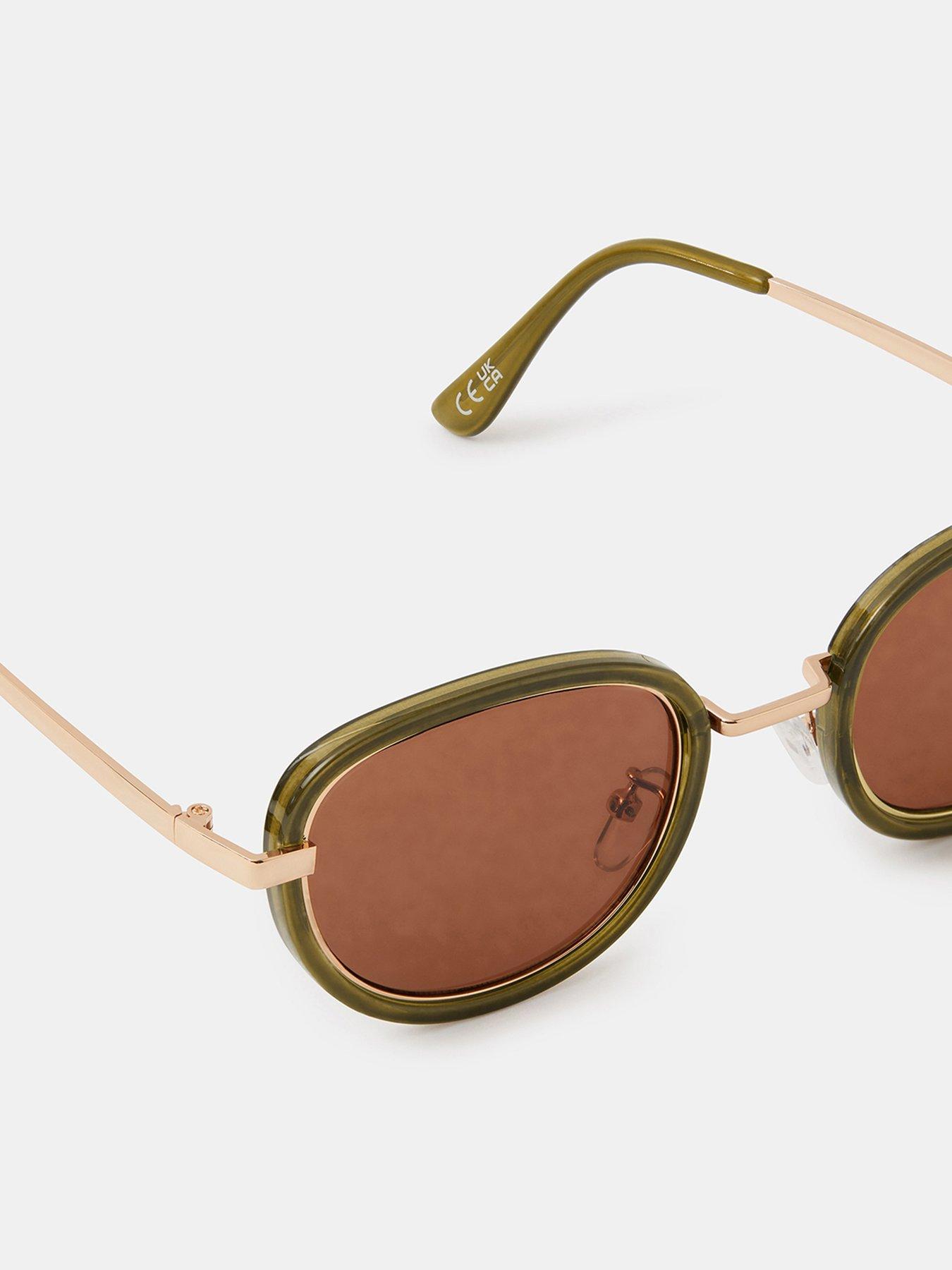 Image 2 of 2 of Accessorize Preppy Metal Sunglasses