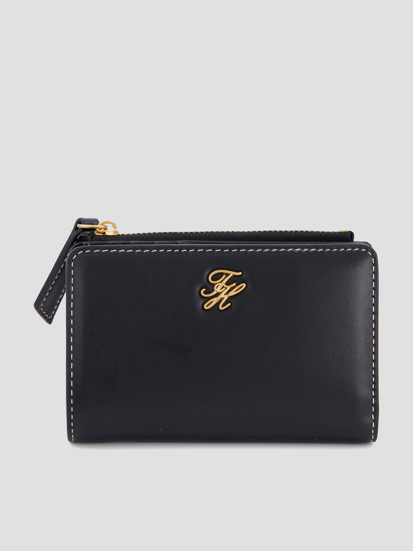 Image 1 of 5 of Tommy Hilfiger Leather Purse - Black