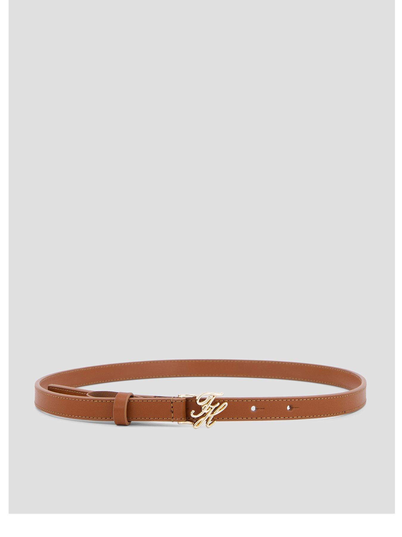 tommy-hilfiger-script-belt-brownfront