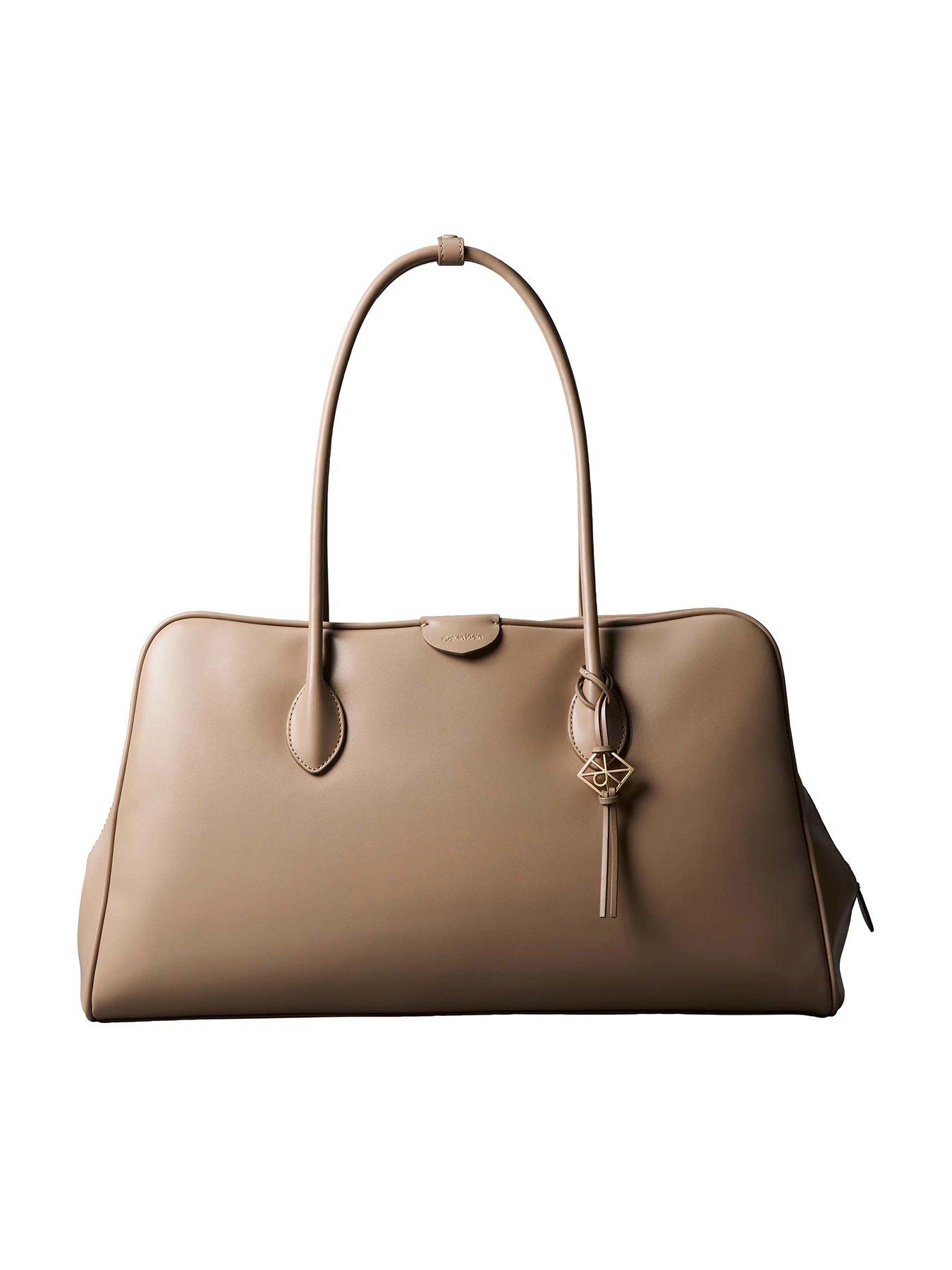 Calvin Klein Multi Compartment Large Work Bag - Desert Taupe