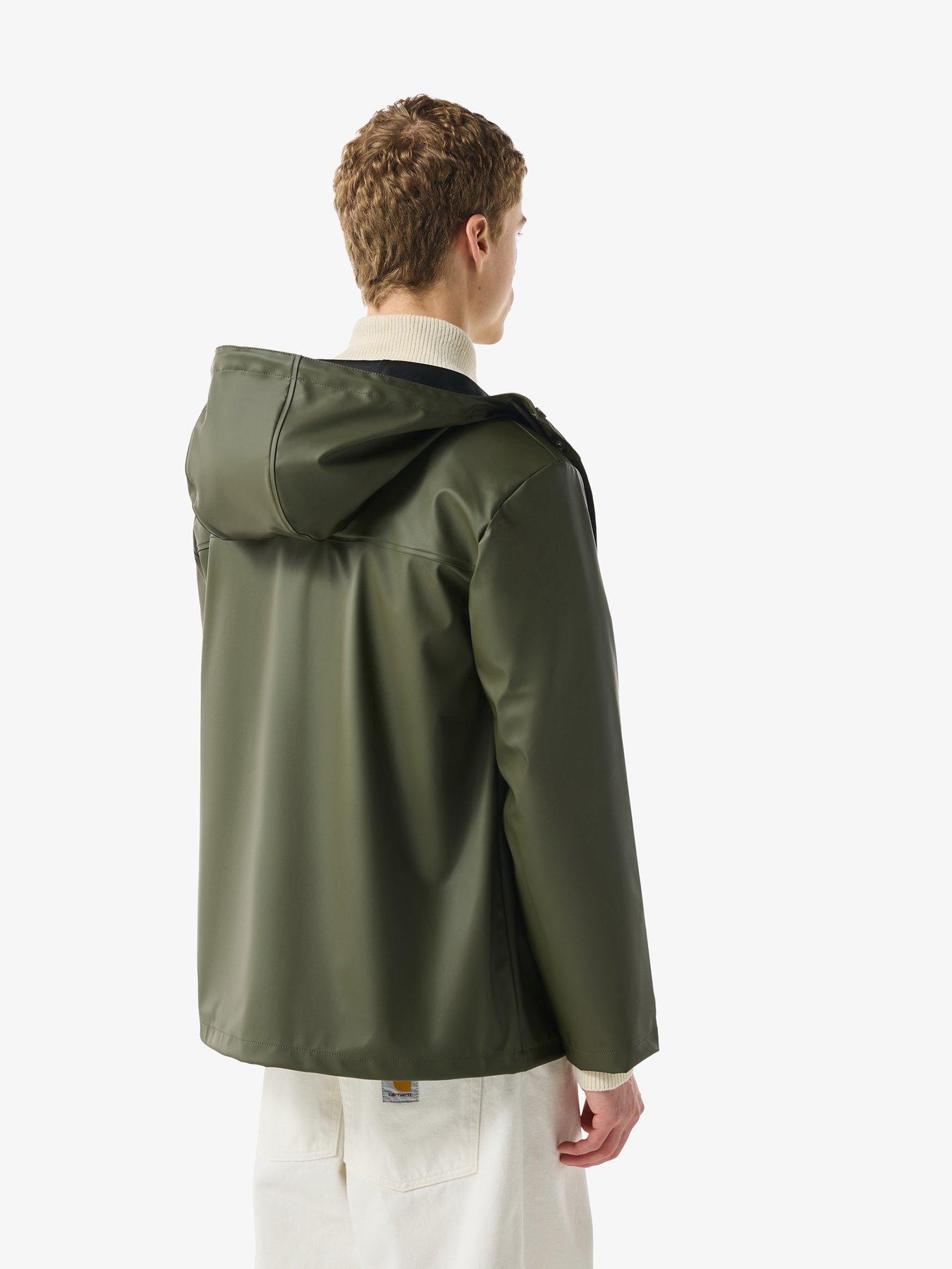 Image 2 of 5 of Hunter Mens Izzy PU Hooded Jacket - Green