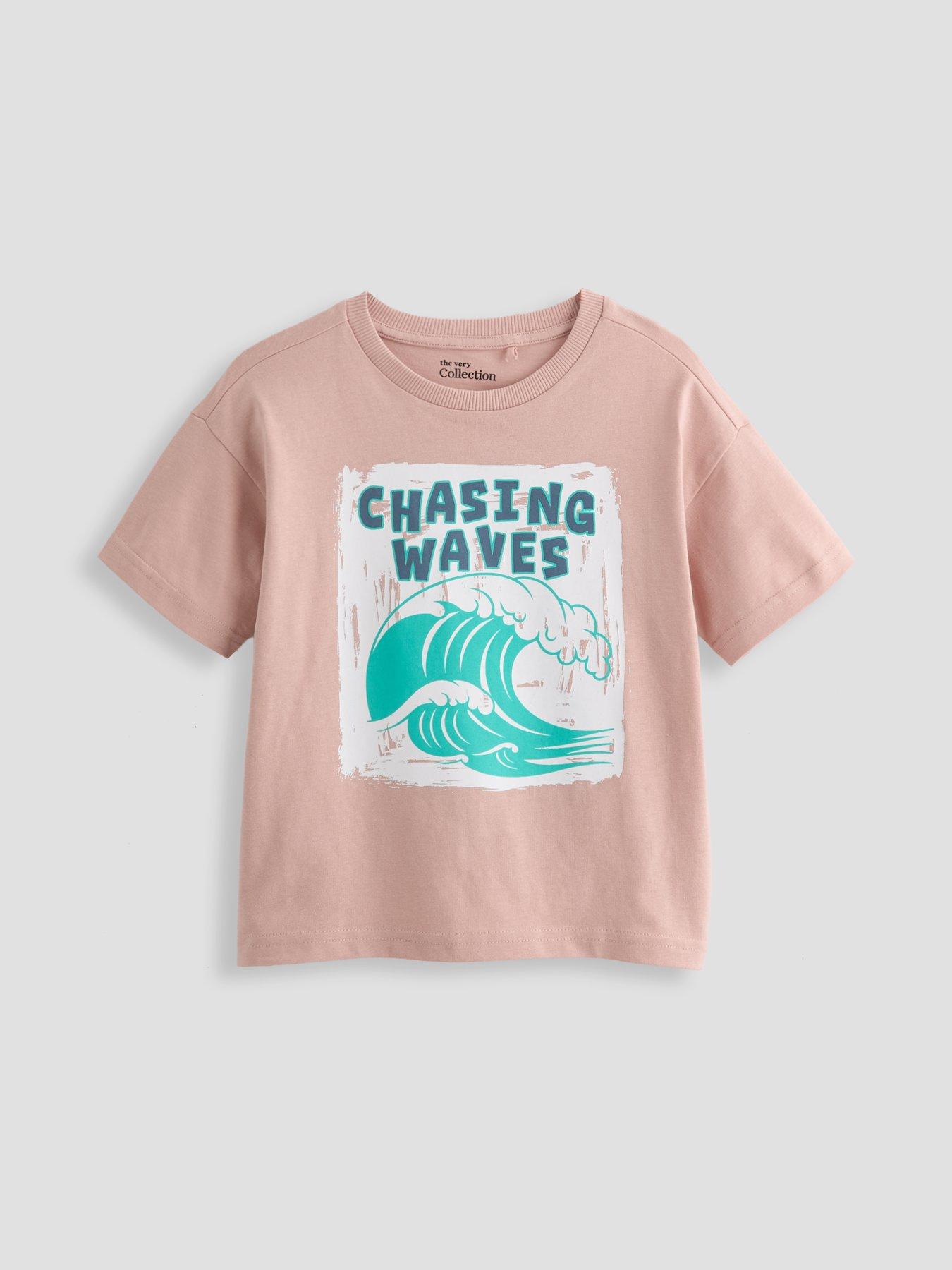 Image 6 of 6 of The Very Collection Boys 4 Pack Chasing Waves Short Sleeve T-Shirts - Multi