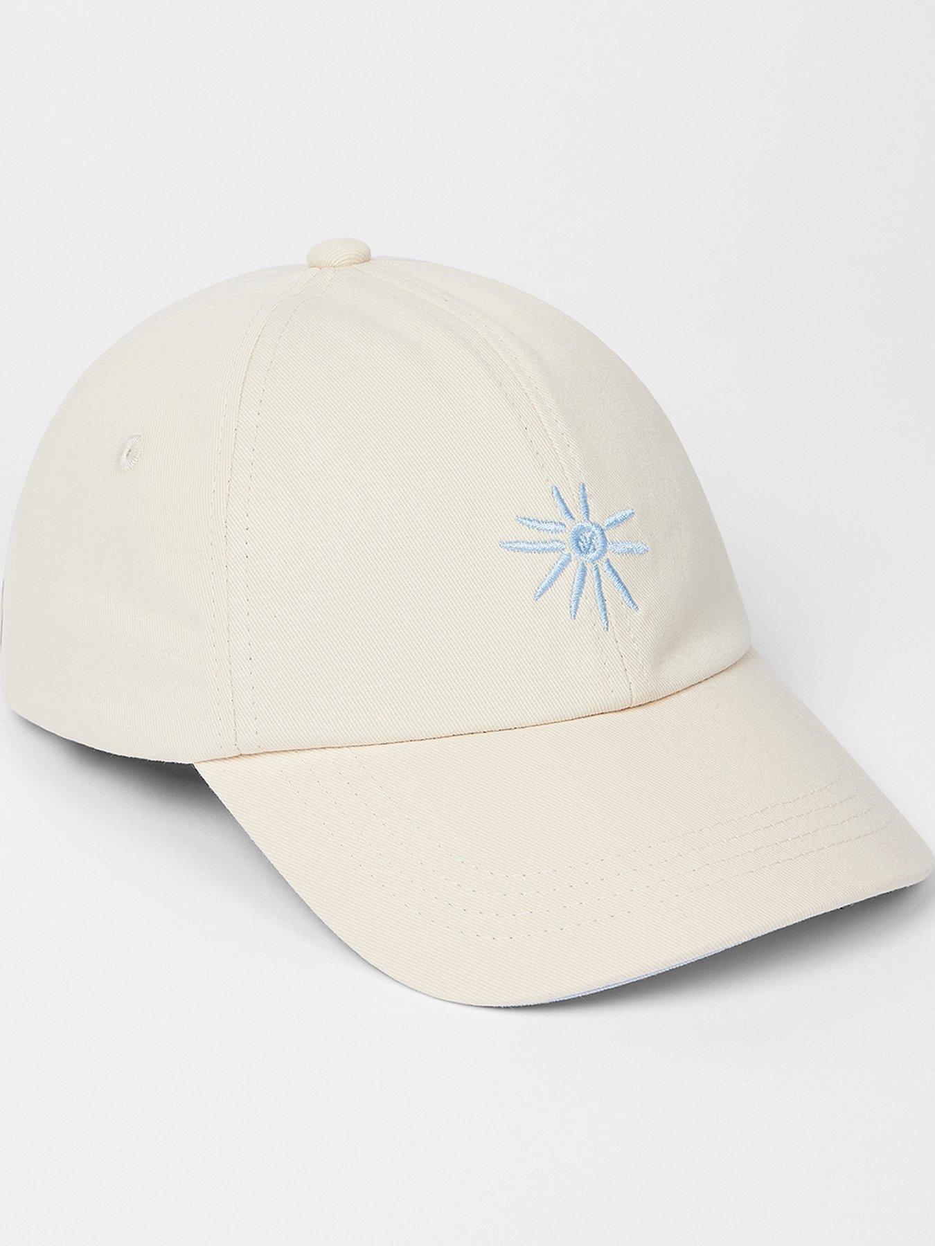 PS PAUL SMITH Washed Cotton Logo Baseball Cap - White