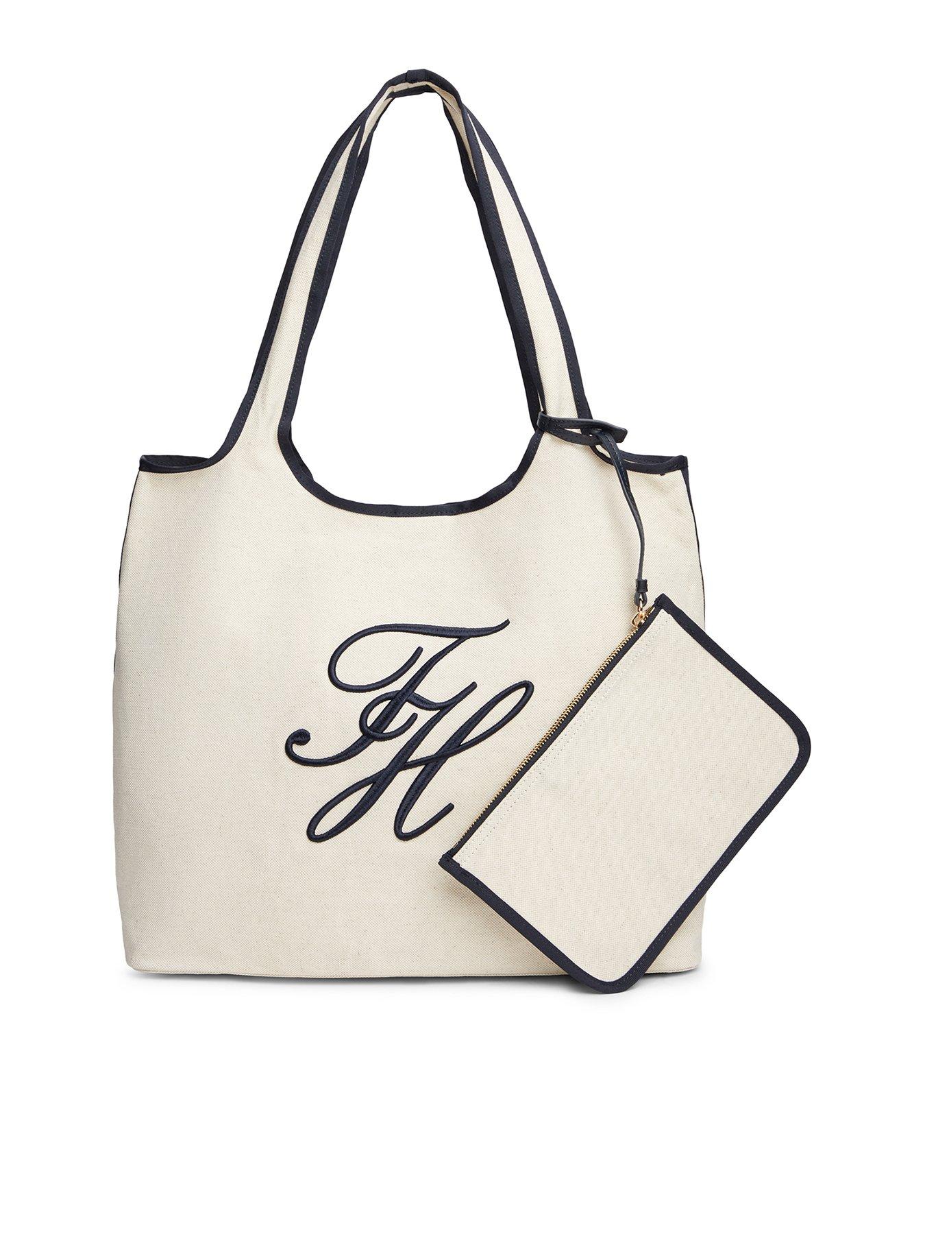 Tommy Hilfiger Summer Tote Canvas Bag - White
