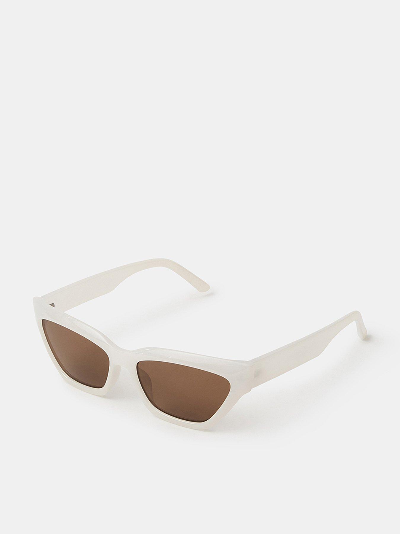 Image 1 of 3 of Accessorize Rectangle Cat Eye Sunglasses