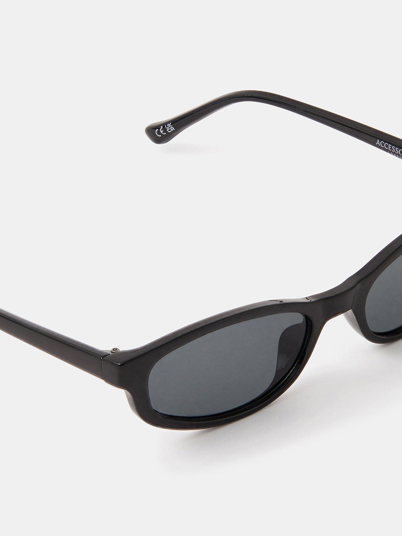 Image 3 of 3 of Accessorize Slim Rectangle Sunglasses
